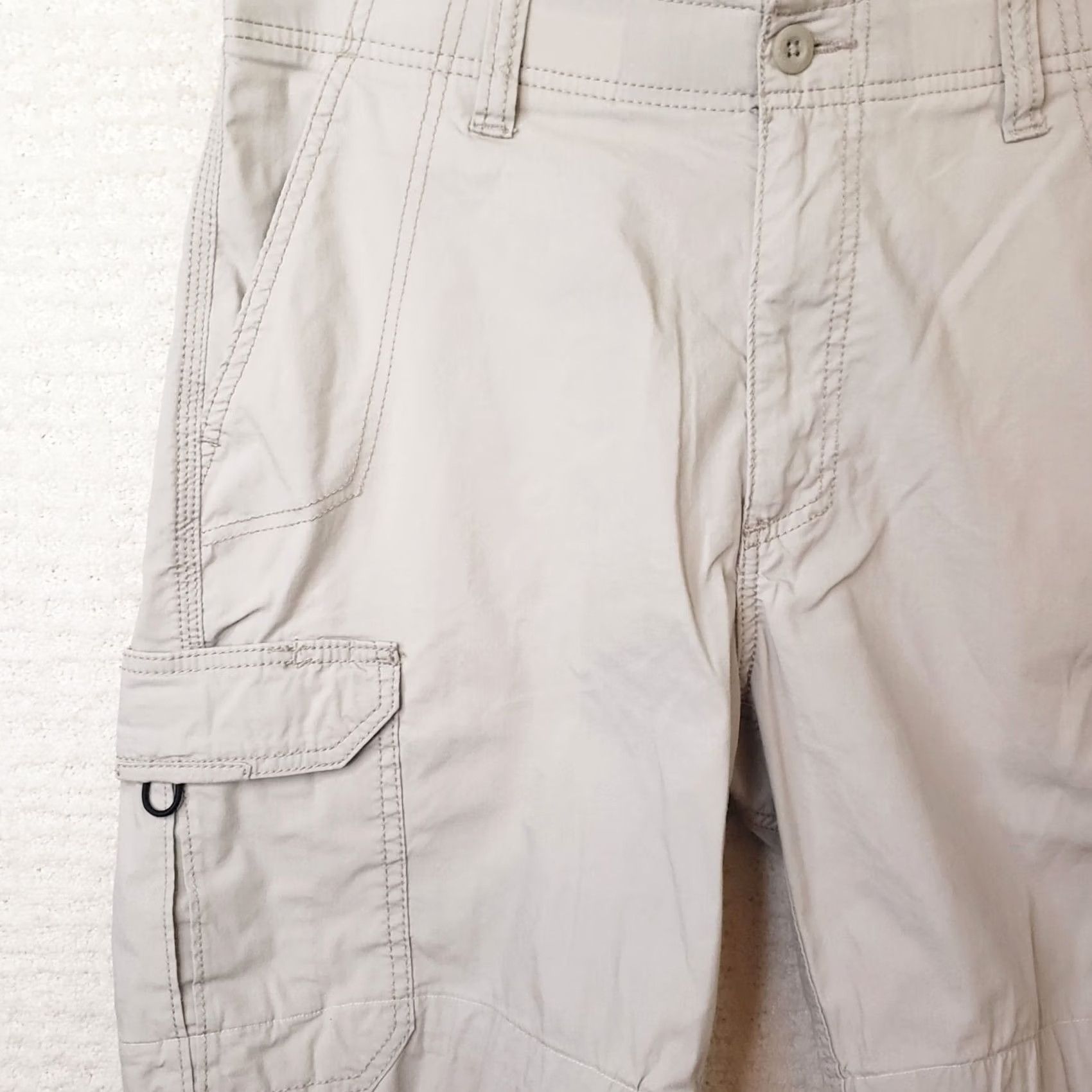 Lee Lee Nomad Men's Cargo Shorts 32 Regular Elastic Stretch Brown Cotton Polyester Spandex Zip Closure Casual Travel Size US 32 / EU 48 - 2 Thumbnail