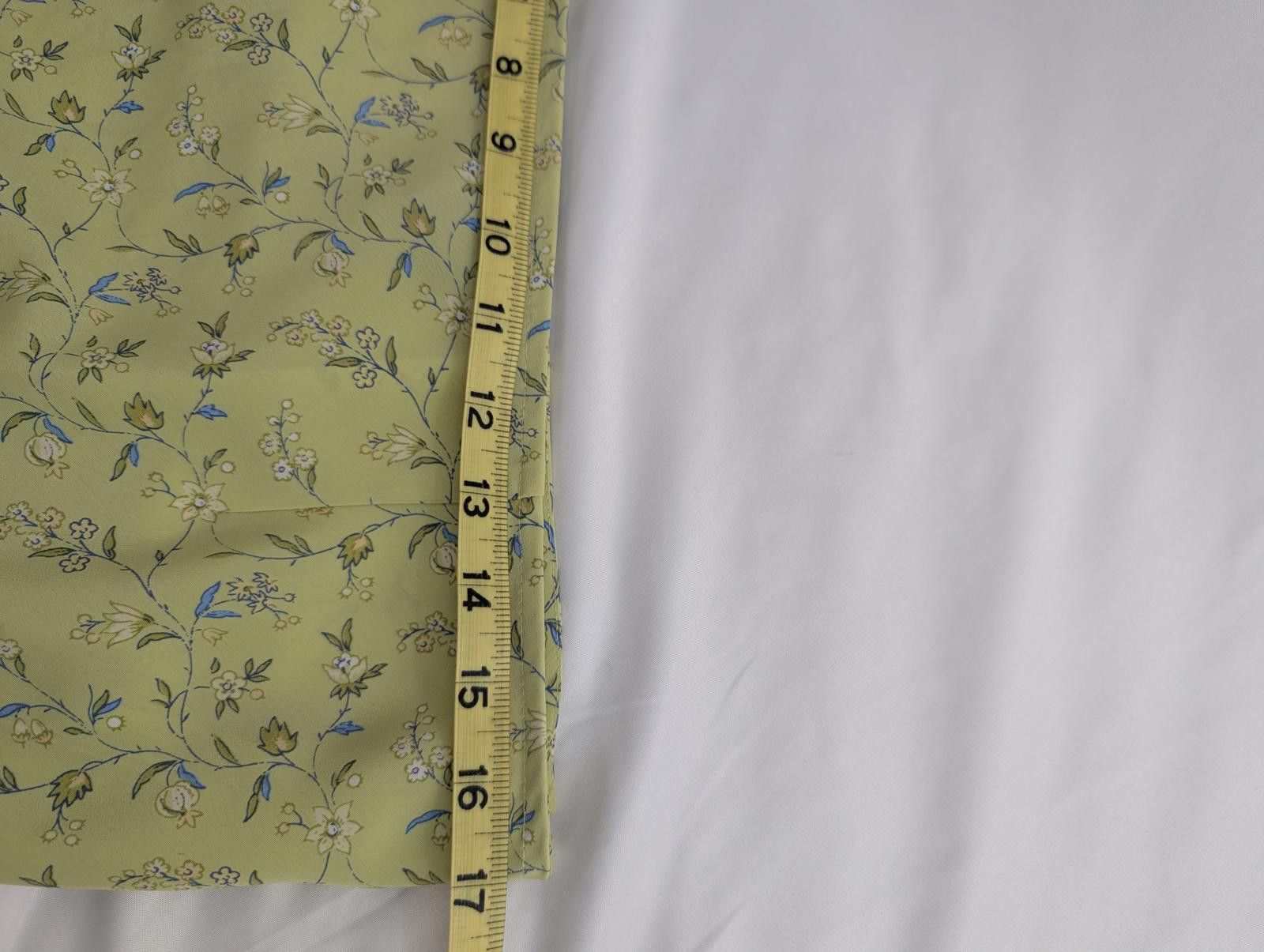 Express Vintage Express Yellow Floral Polyester Skirt Size 13/14 Size 36" / US 14 / IT 50 - 5 Thumbnail