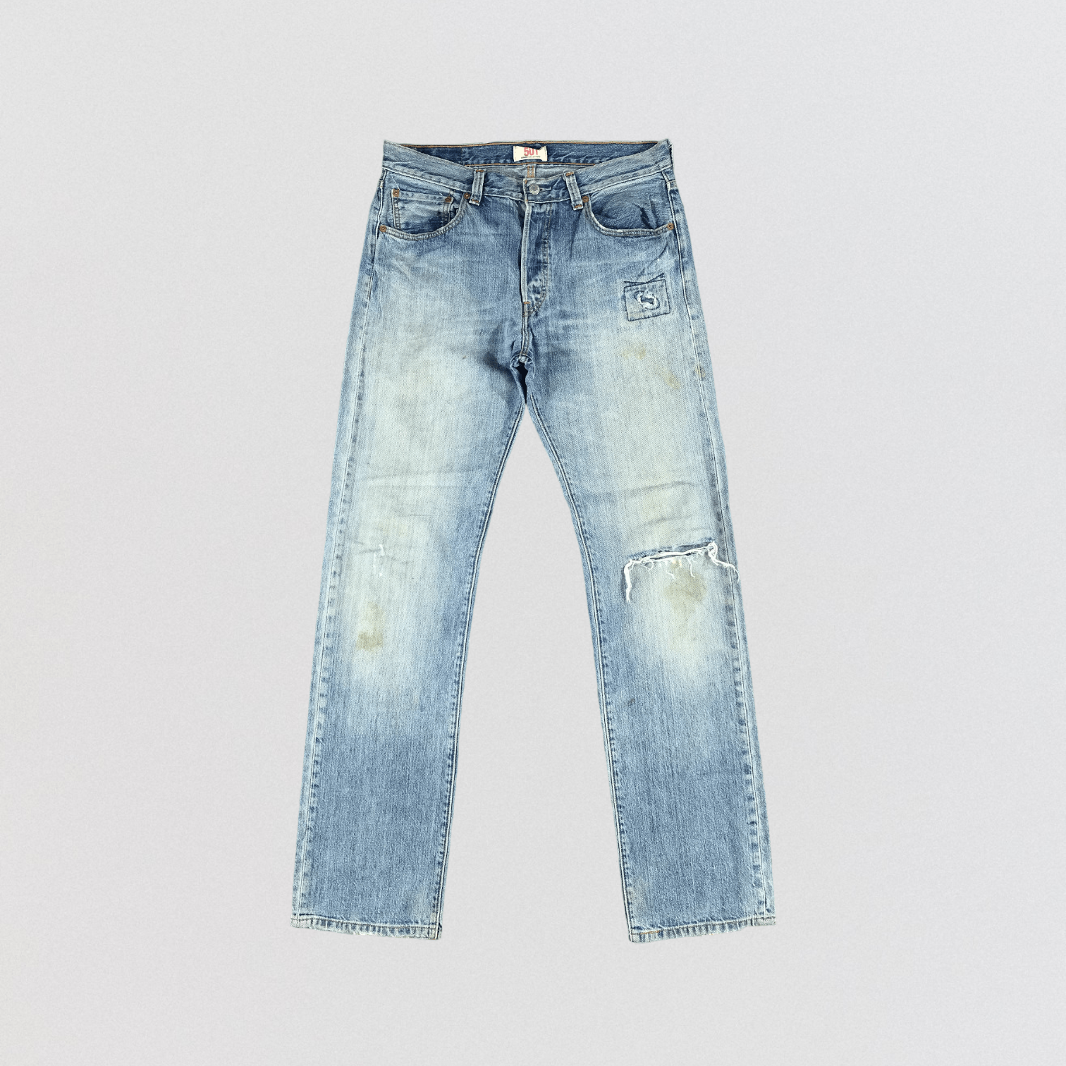 Levi's Vintage Blue Wash Levis 501 Jeans-JM2915 Size US 34 / EU 50 - 1 Thumbnail