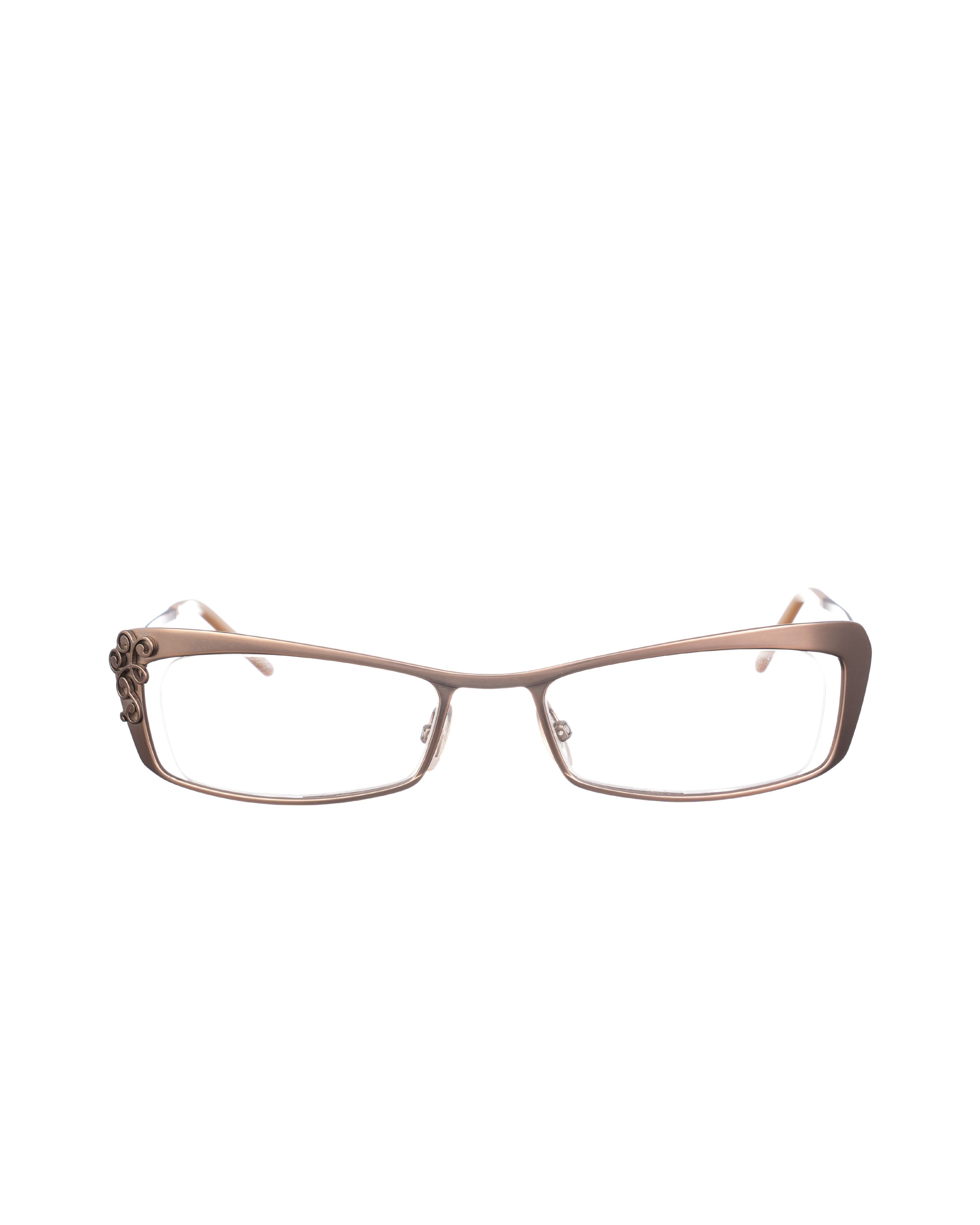 Yves Saint Laurent Yves Saint Laurent Dark Brown Glasses with Abstract Detail Size ONE SIZE - 2 Thumbnail
