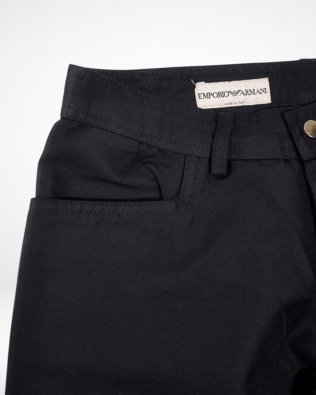 Emporio Armani 1990s Corset Bondage Nylon Pants Size 28" / US 6 / IT 42 - 4 Thumbnail