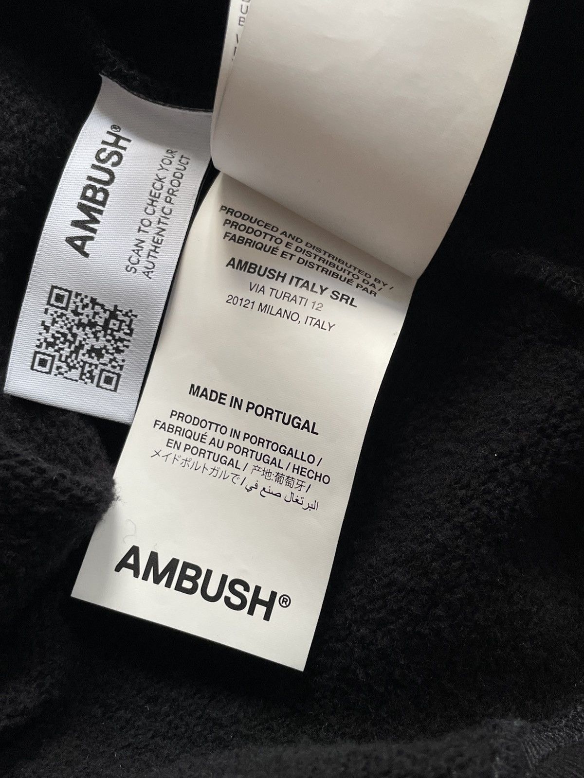 Ambush Design Ambush Fleece Workshop Crewneck Sweatshirt Black/Tofu Size US S / EU 44-46 / 1 - 9 Thumbnail