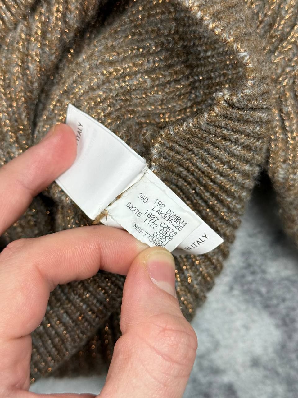 Brunello Cucinelli Brunello Cucinelli Sweater Cropped Silk/Cashmere/Viscose Size L / US 10 / IT 46 - 8 Thumbnail