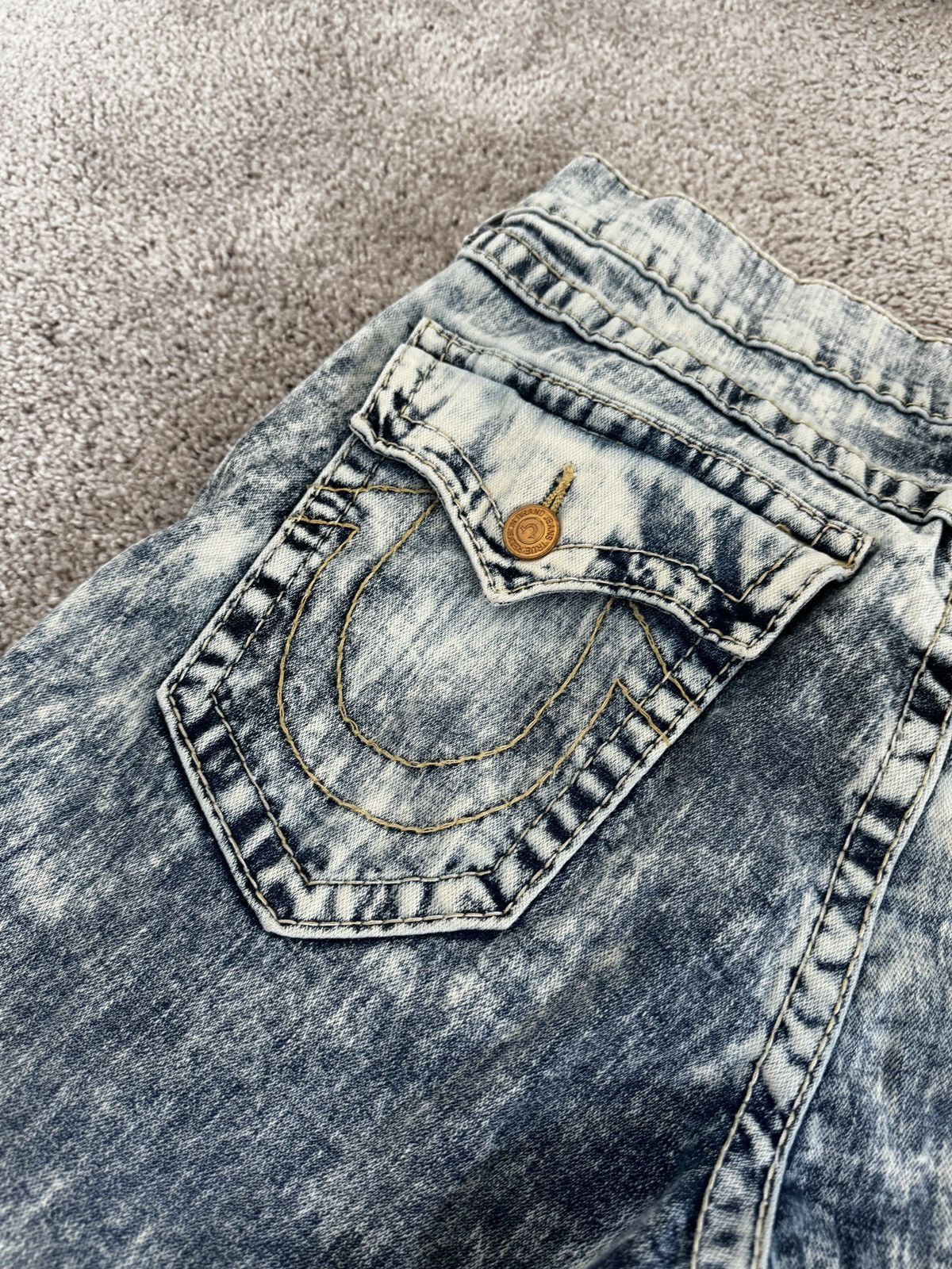True Religion ROCCO FLAP BIG T TRUE RELIGION ACID WASH Size US 34 / EU 50 - 3 Thumbnail