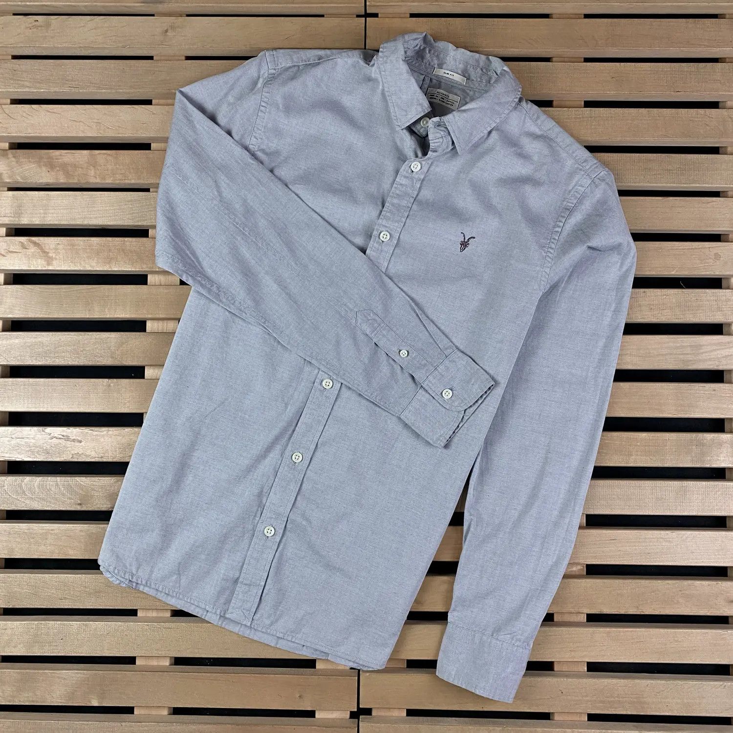 Allsaints Mens Long Sleeve Shirts AllSaints Size S Cotton Size US S / EU 44-46 / 1 - 1 Thumbnail