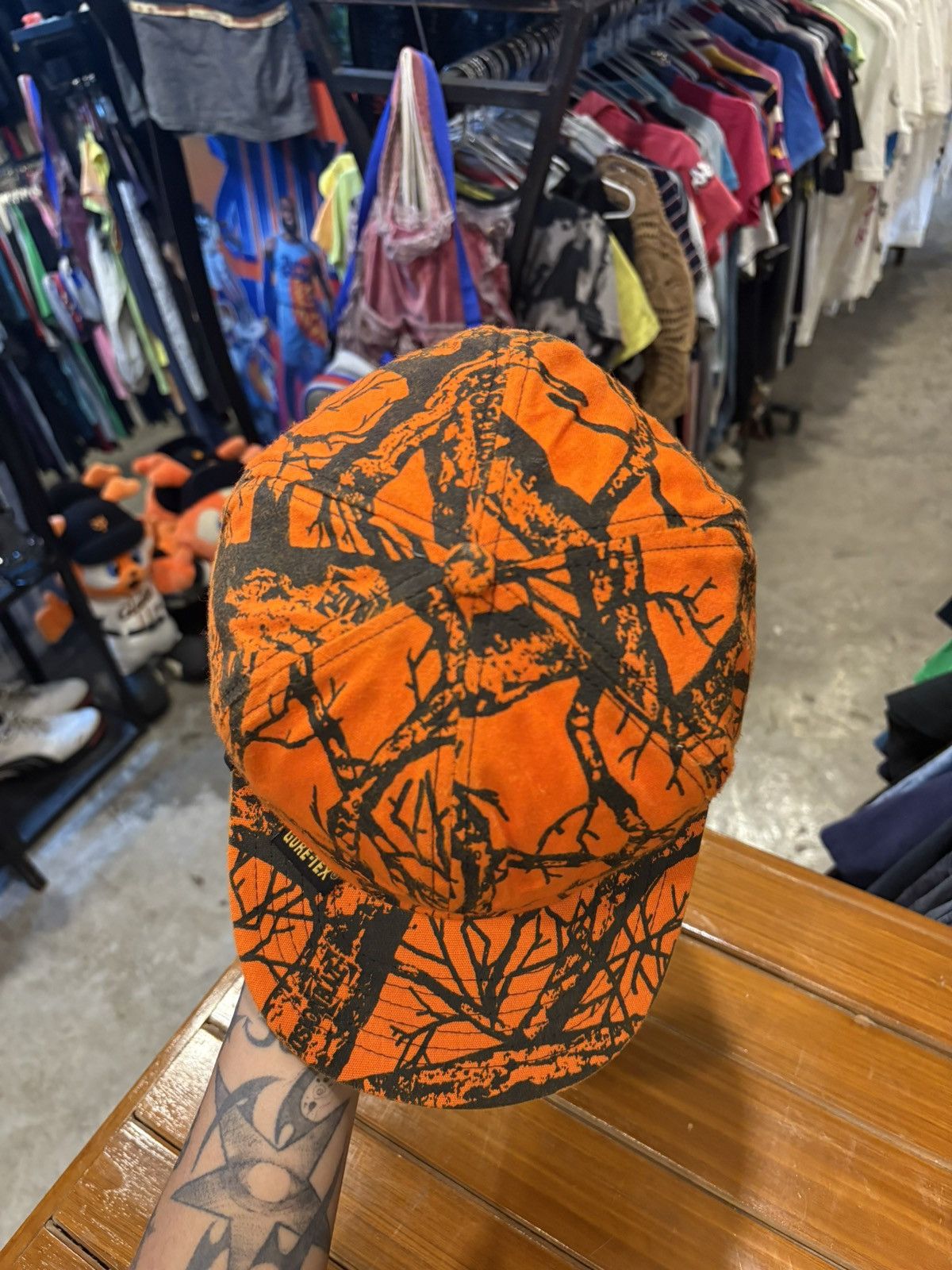 Cabelas Cabela’s Blaze Orange Camo Hunting Cap Size ONE SIZE - 5 Thumbnail