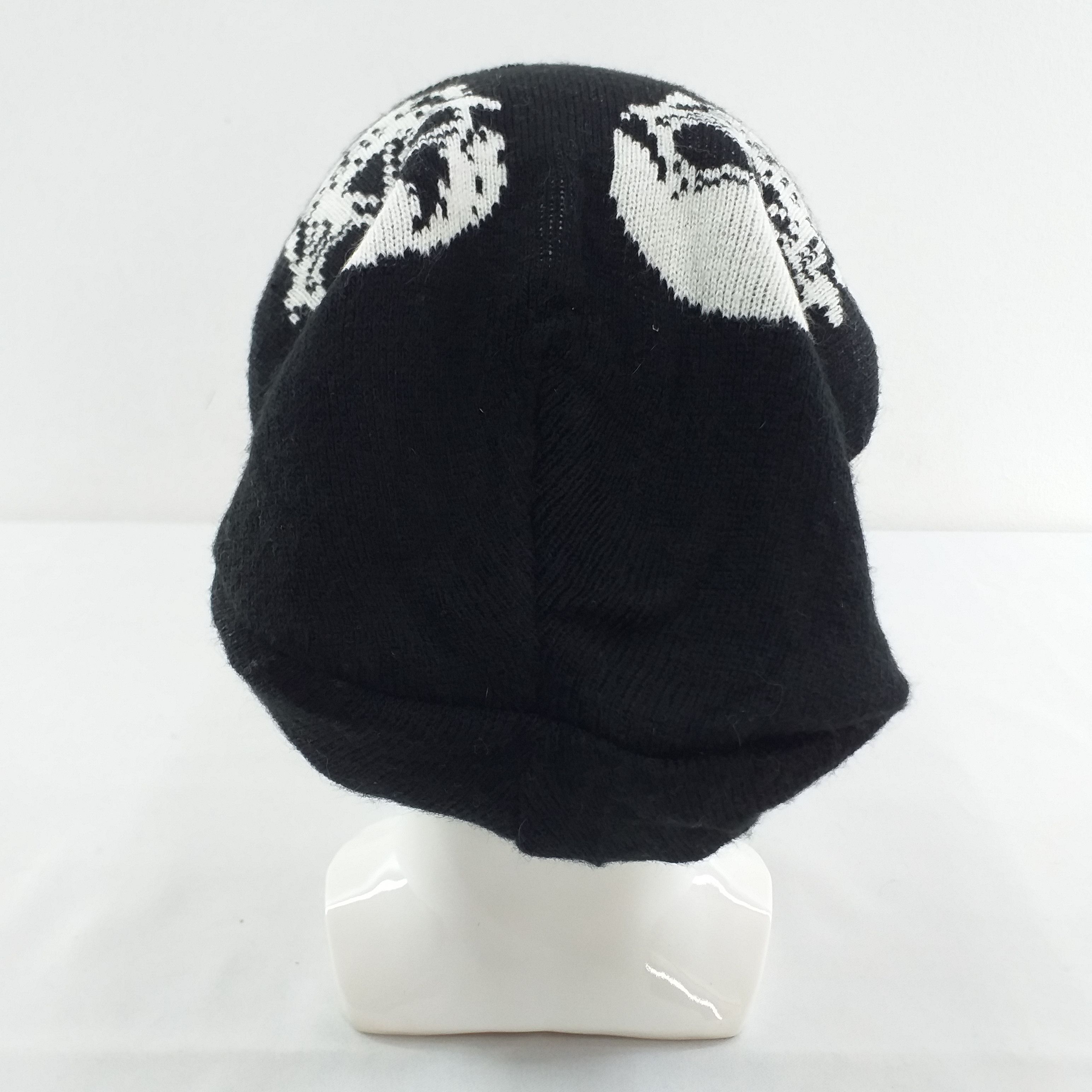 Japanese Brand Halloween Mirror Skulls Design Snow Cap Hat Beanie -BN069 Size ONE SIZE - 2 Thumbnail