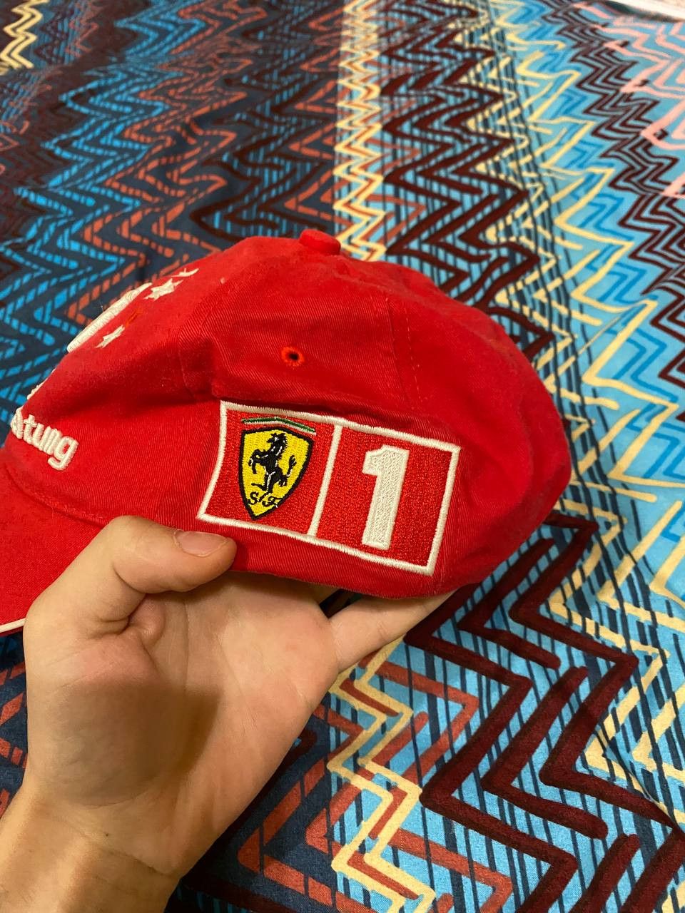 Vintage Schumacher Schumi F1 2003 Seven Star Formula One VTG Red Hat Size ONE SIZE - 6 Thumbnail