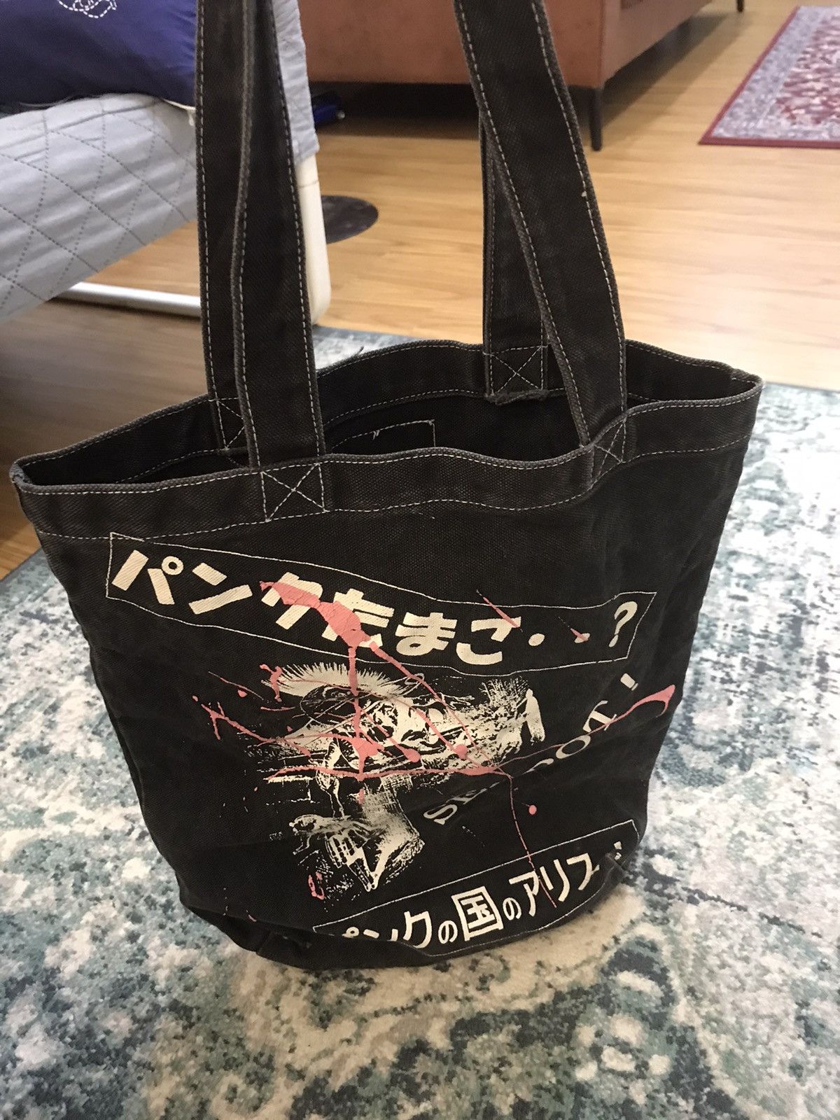 Japanese Brand Sex Pot Revenge Punk Denim Tote Bag Size ONE SIZE - 10 Thumbnail