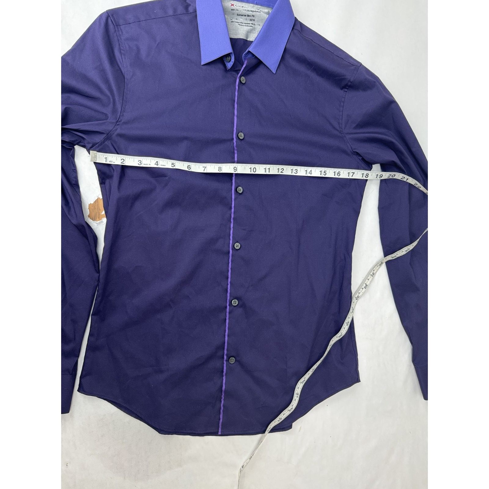 Calvin Klein Calvin Klein Purple Shirt Size S Whimsigoth Contrast Trim Size US S / EU 44-46 / 1 - 2 Thumbnail