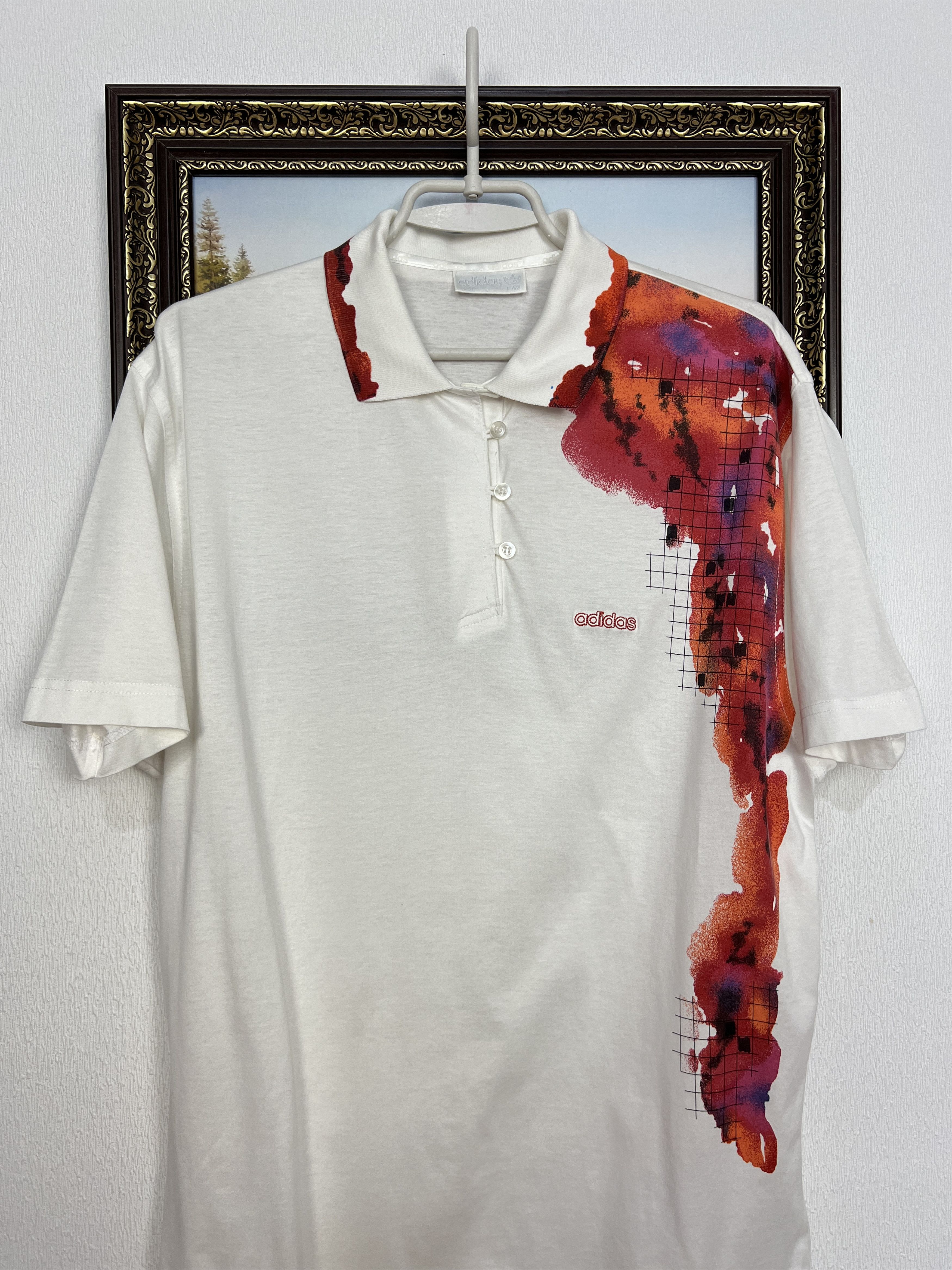 Adidas Vintage 90's Edberg Lendl Agassi Tennis Polo Shirt Trikot Size US M / EU 48-50 / 2 - 2 Thumbnail