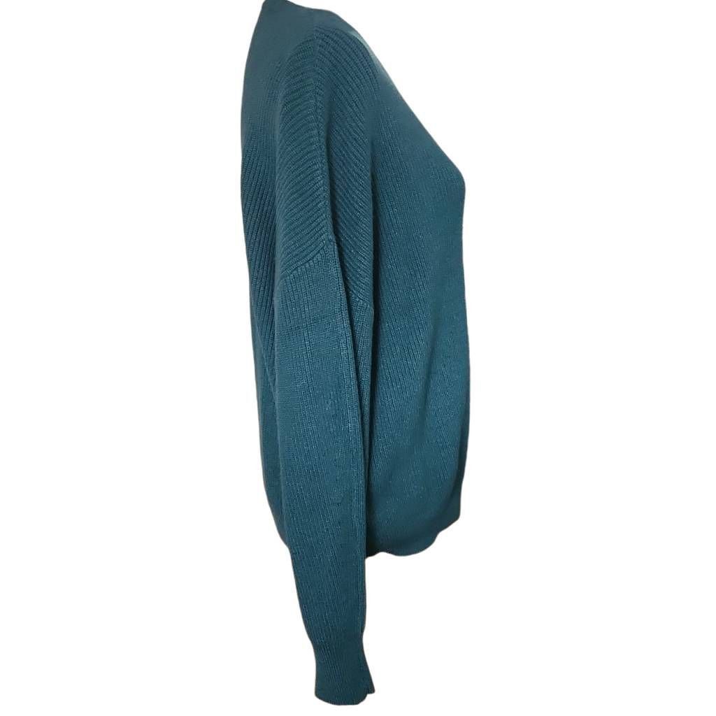 Express Express Women's Size Medium Forest Green Crew Neck Relaxed S Size M / US 6-8 / IT 42-44 - 3 Thumbnail