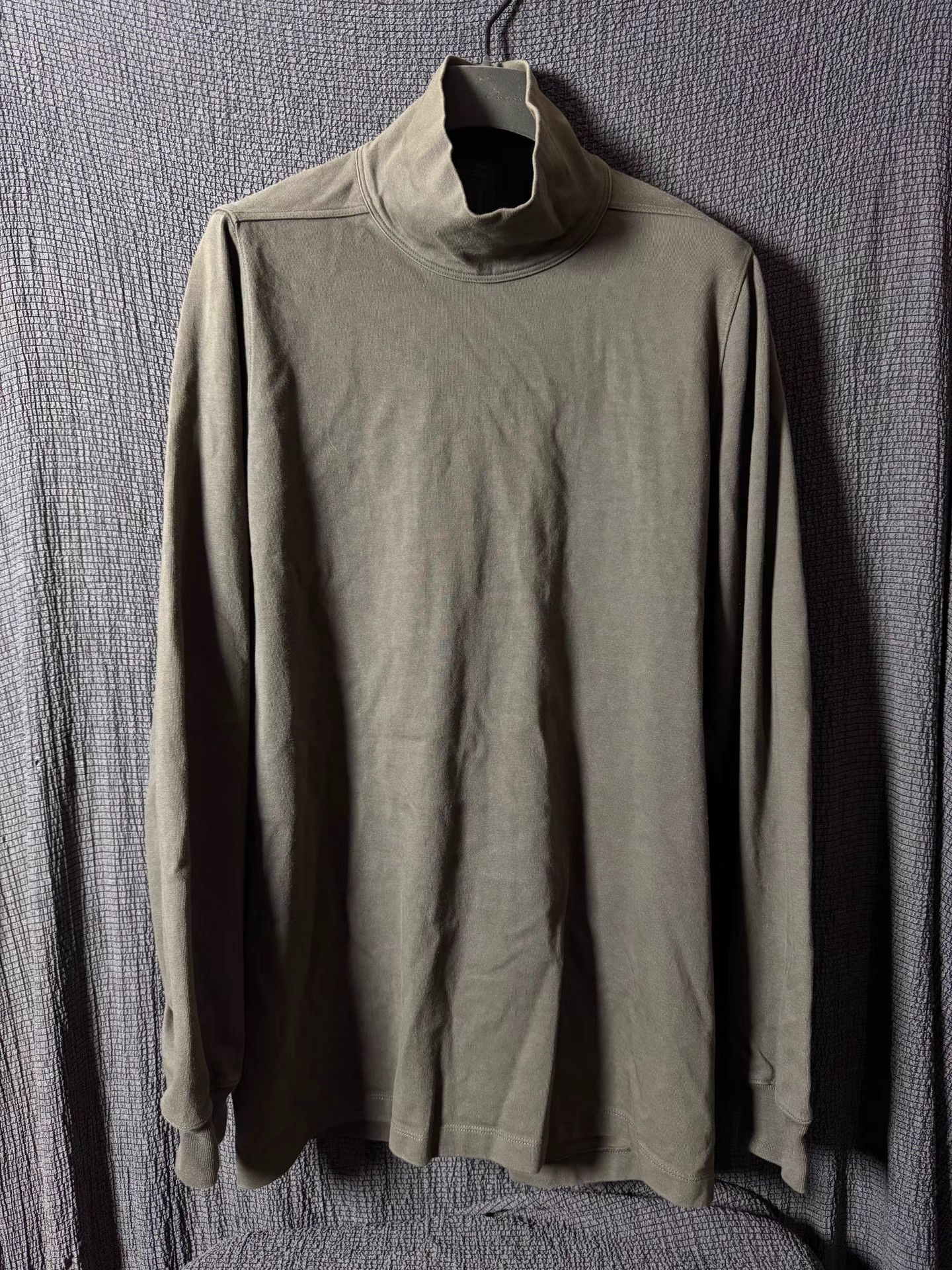 Rick Owens Rick Owens 18FW mainline mock neck long-sleeve shirt Size US S / EU 44-46 / 1 - 1 Thumbnail