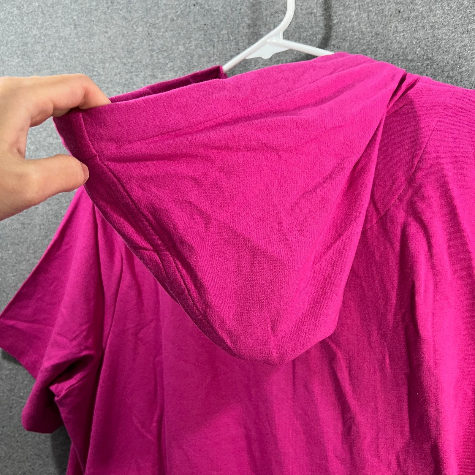 Denim & Co. Denim & Co. Beach Women Top Hoodie Hot Pink Color Size Size L / US 10 / IT 46 - 11 Thumbnail