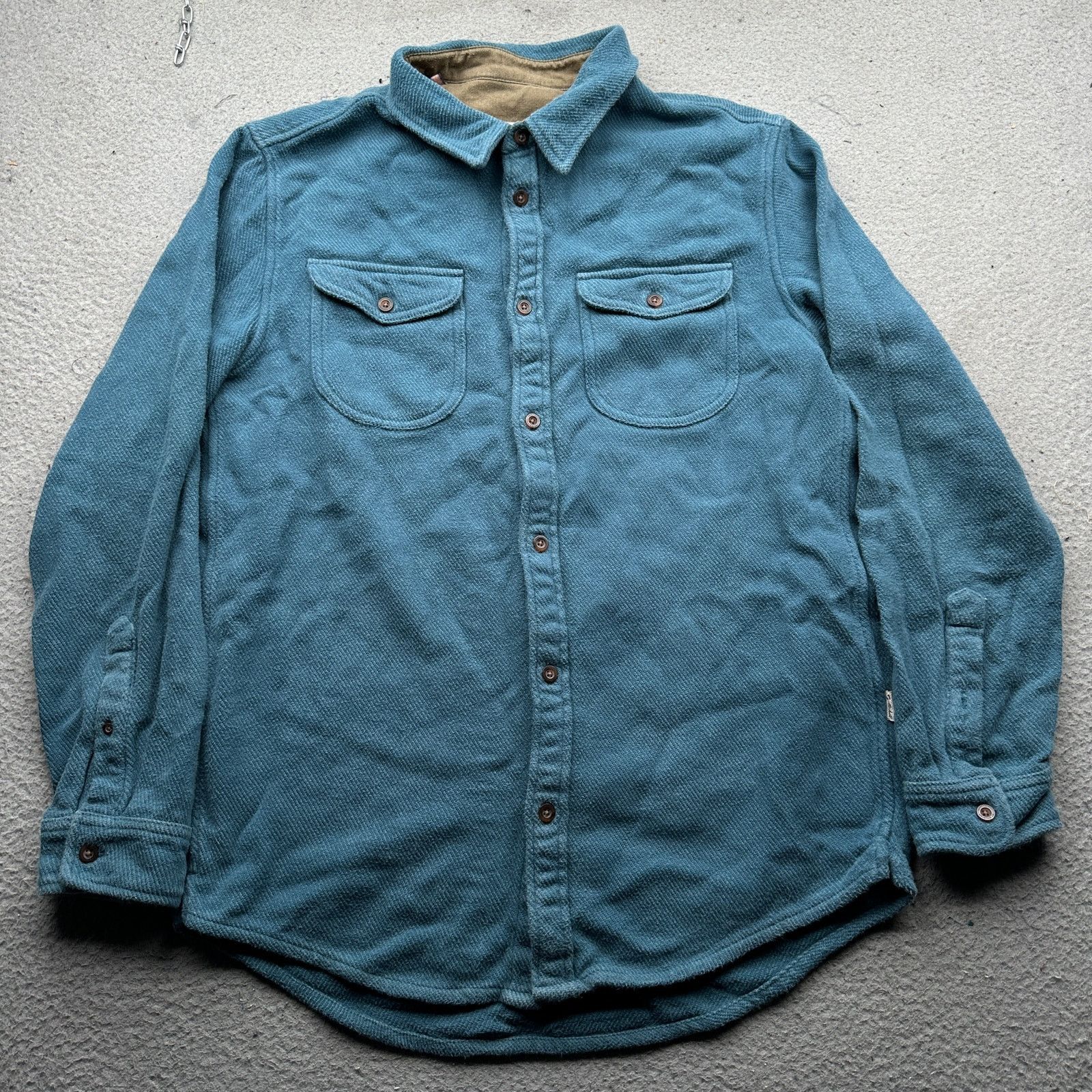 Other Fayettechill Local Dave Shacket Steel Men Large Flannel Blue Size US L / EU 52-54 / 3 - 1 Thumbnail