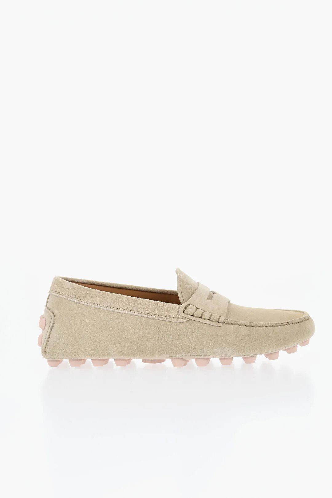 Tod's og1mm0426 Suede Penny Loafers in Beige Size US 6 / IT 36 - 1 Thumbnail