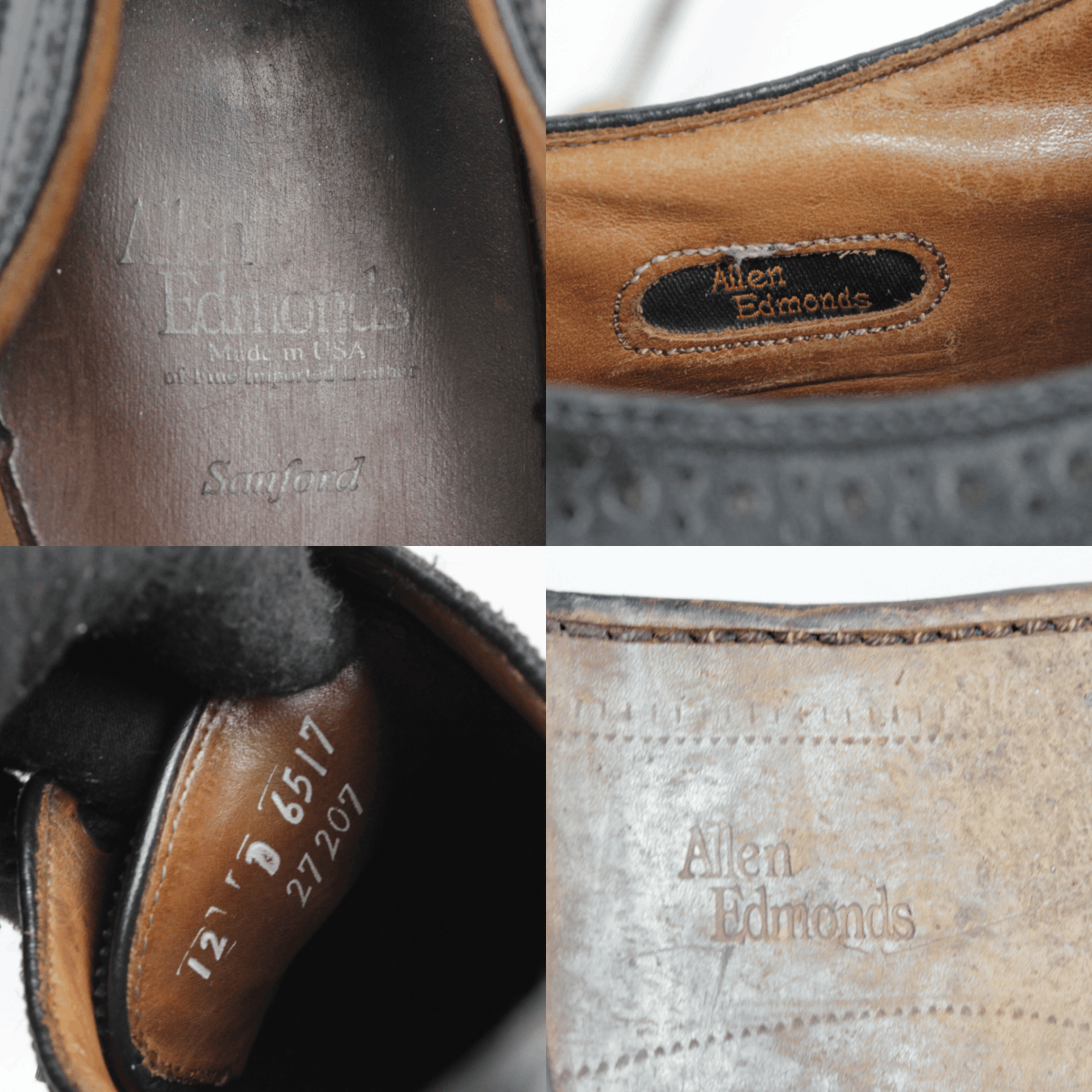 Allen Edmonds Sanford Cap Toe Oxford Shoes Made in USA Size US 12 / EU 45 - 18 Thumbnail