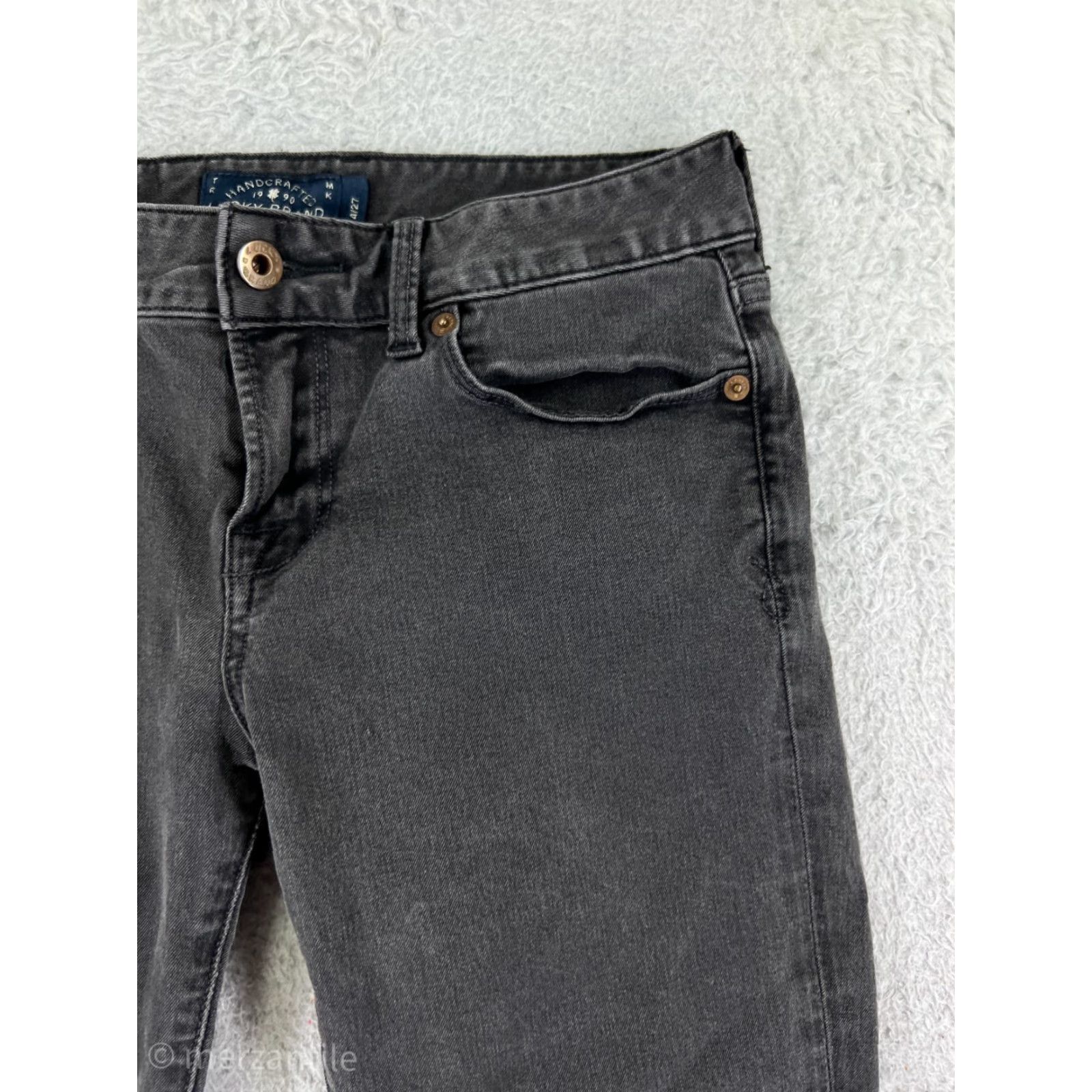Lucky Brand Lucky Brand Jeans Womens 4 Black Denim Capri 5-Pocket Stretch Cotton Blend Rise Low Inseam 24 in Size 27" / US 4 / IT 40 - 7 Thumbnail