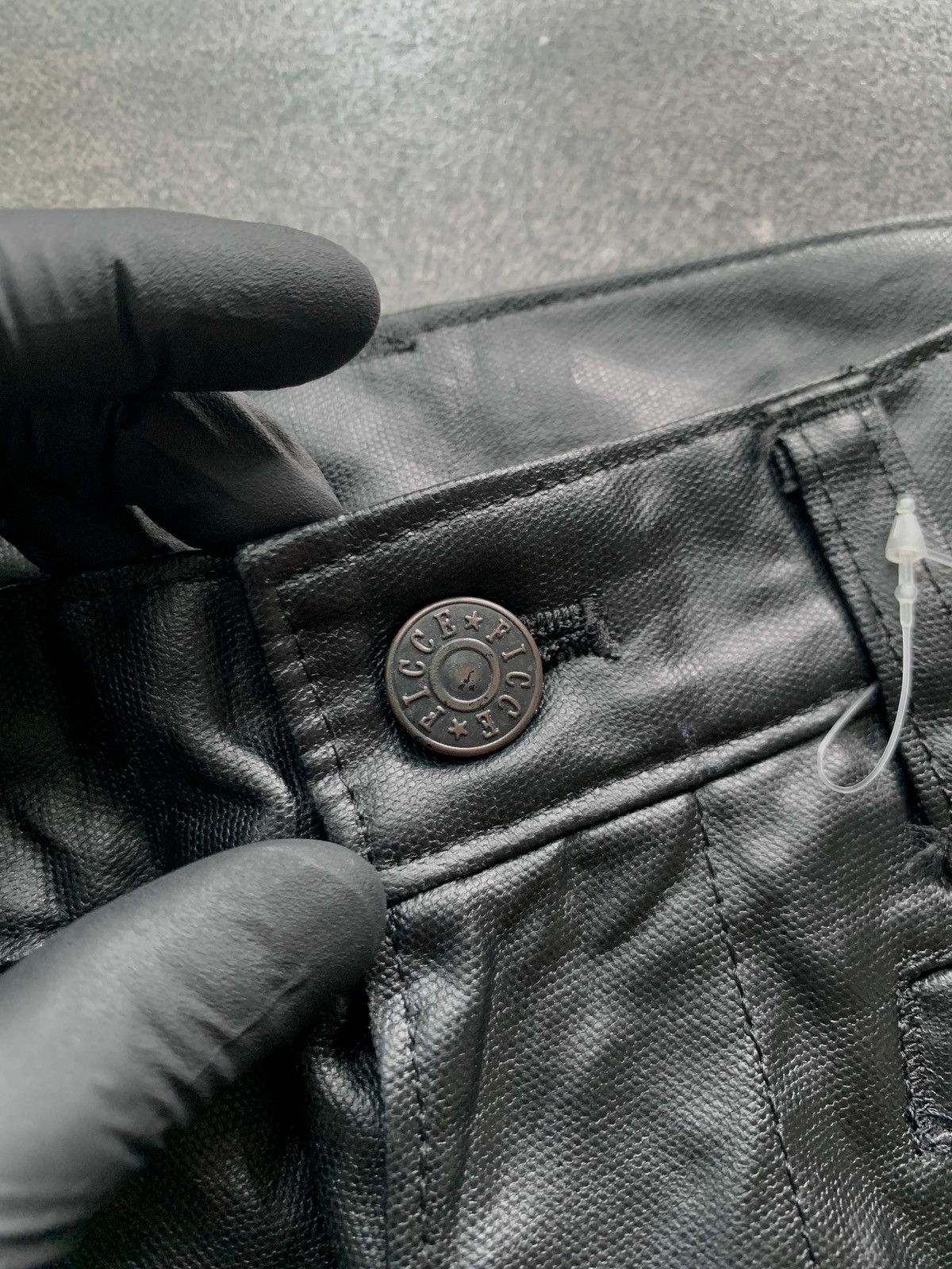 Yoshiyuki Konishi FREE TAX! Bondage Zippered Leather Flared Pants Size US 30 / EU 46 - 8 Thumbnail