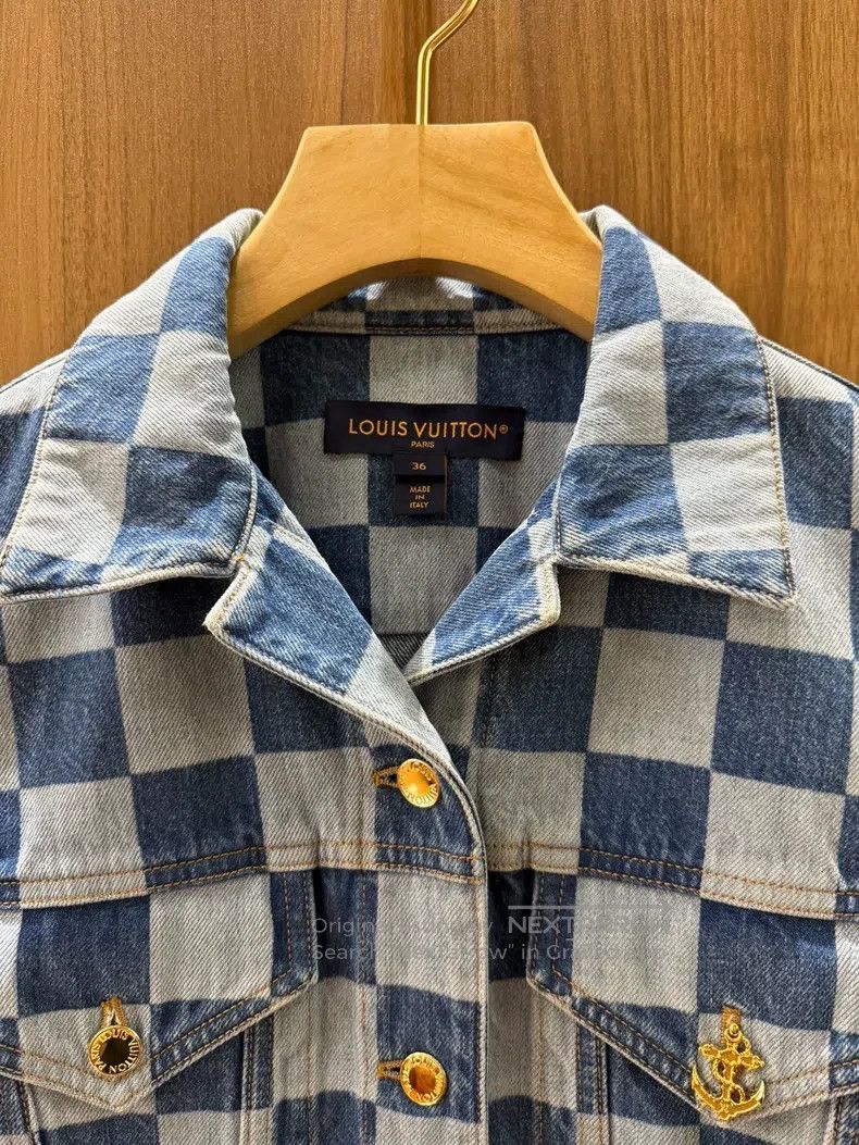 Louis Vuitton Louis Vuitton Checkerboard denim jacket Size XS / US 0-2 / IT 36-38 - 3 Thumbnail