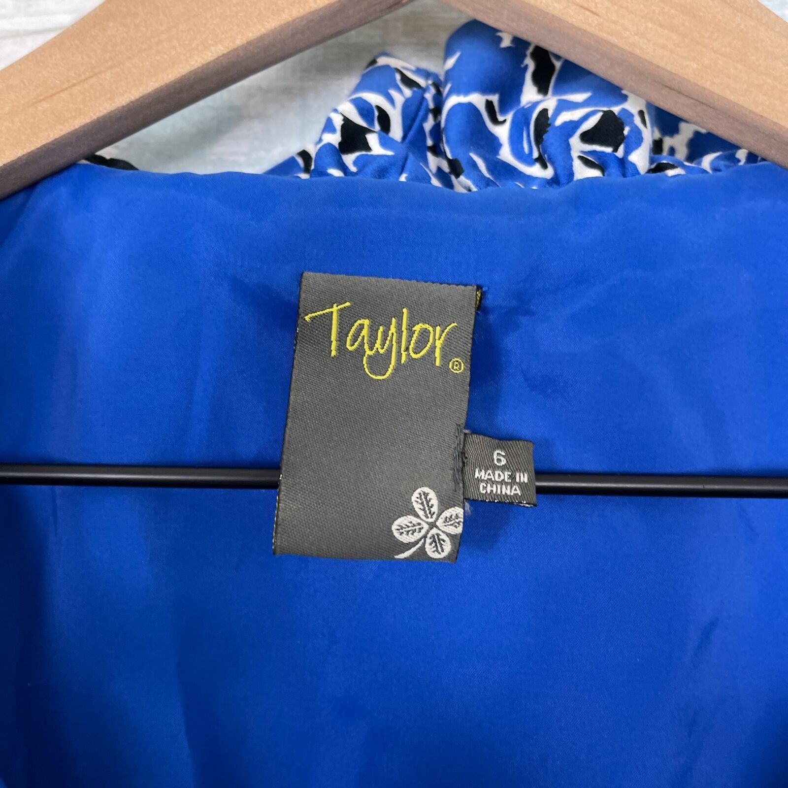 Other Taylor Nordstrom Ruffle Collar Sheath Dress Blue Floral 6 Size M / US 6-8 / IT 42-44 - 6 Thumbnail