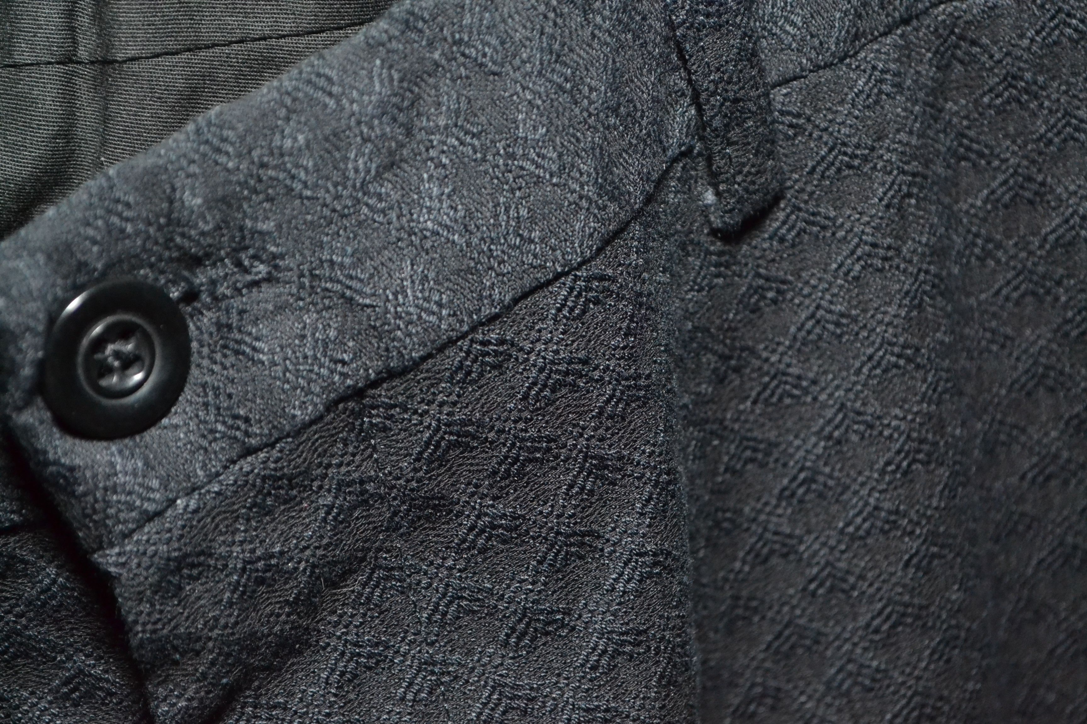 Dries Van Noten Dries Van Noten size 52 Jacquard Black Cotton Pants Trousers Size US 36 / EU 52 - 6 Thumbnail