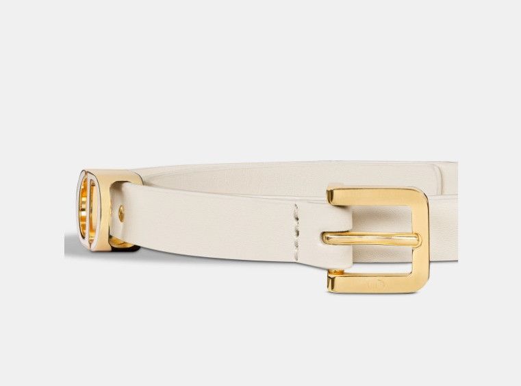 Dior o1w1db10325 Size: OS / B0439UBQ Montaigne Loop Belt in White Size ONE SIZE - 4 Thumbnail