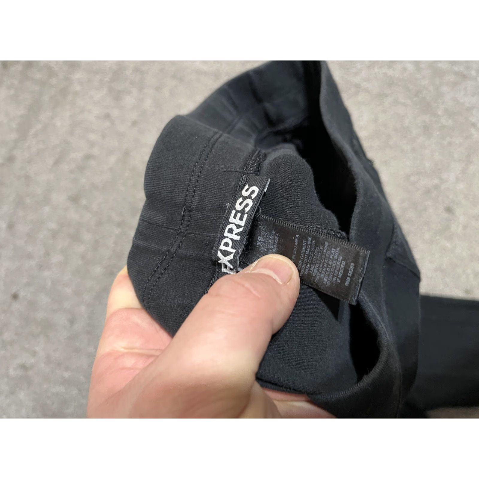 Express Express Leggings Black XS Women's Pull On Zipper Pocket Cargo Pockets Size 26" / US 2 / IT 38 - 5 Thumbnail