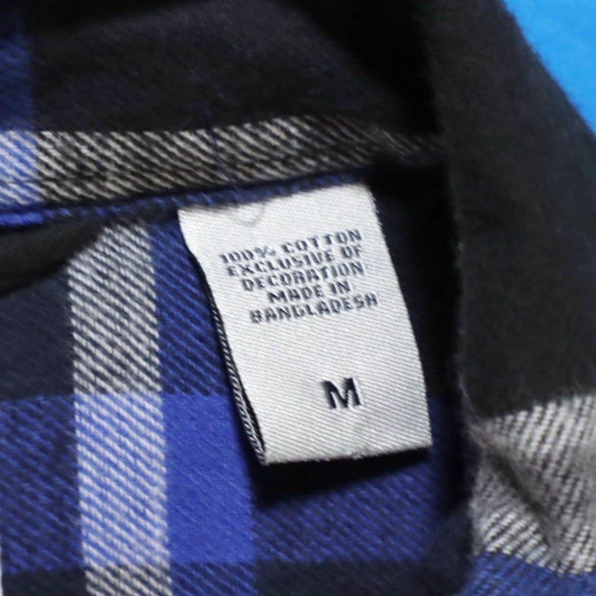 Chaps Chaps Shirt Navy Blue Plaid Flannel Double Brushed Long Sleeve Button Down M Men Size US M / EU 48-50 / 2 - 5 Thumbnail