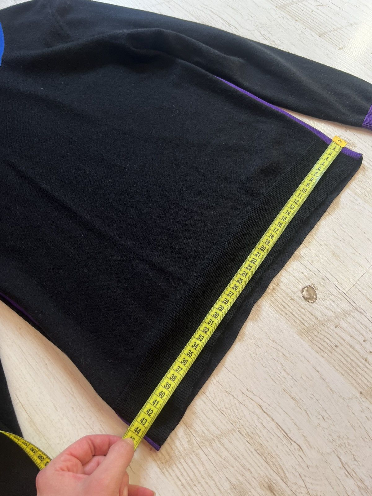 ME+EM ME+EM Colorblock Wool Sweater Black Multi Panel Knit Size M Size M / US 6-8 / IT 42-44 - 11 Thumbnail