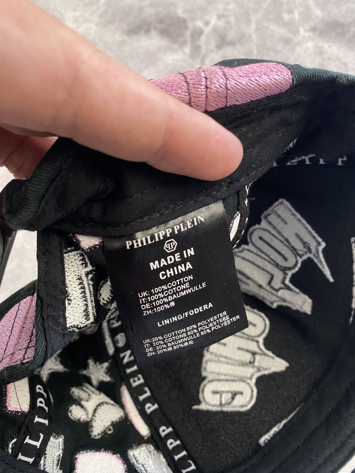 Philipp Plein Philipp Plein Holy Chic Embroidered Cap with Crystal Size ONE SIZE - 7 Thumbnail