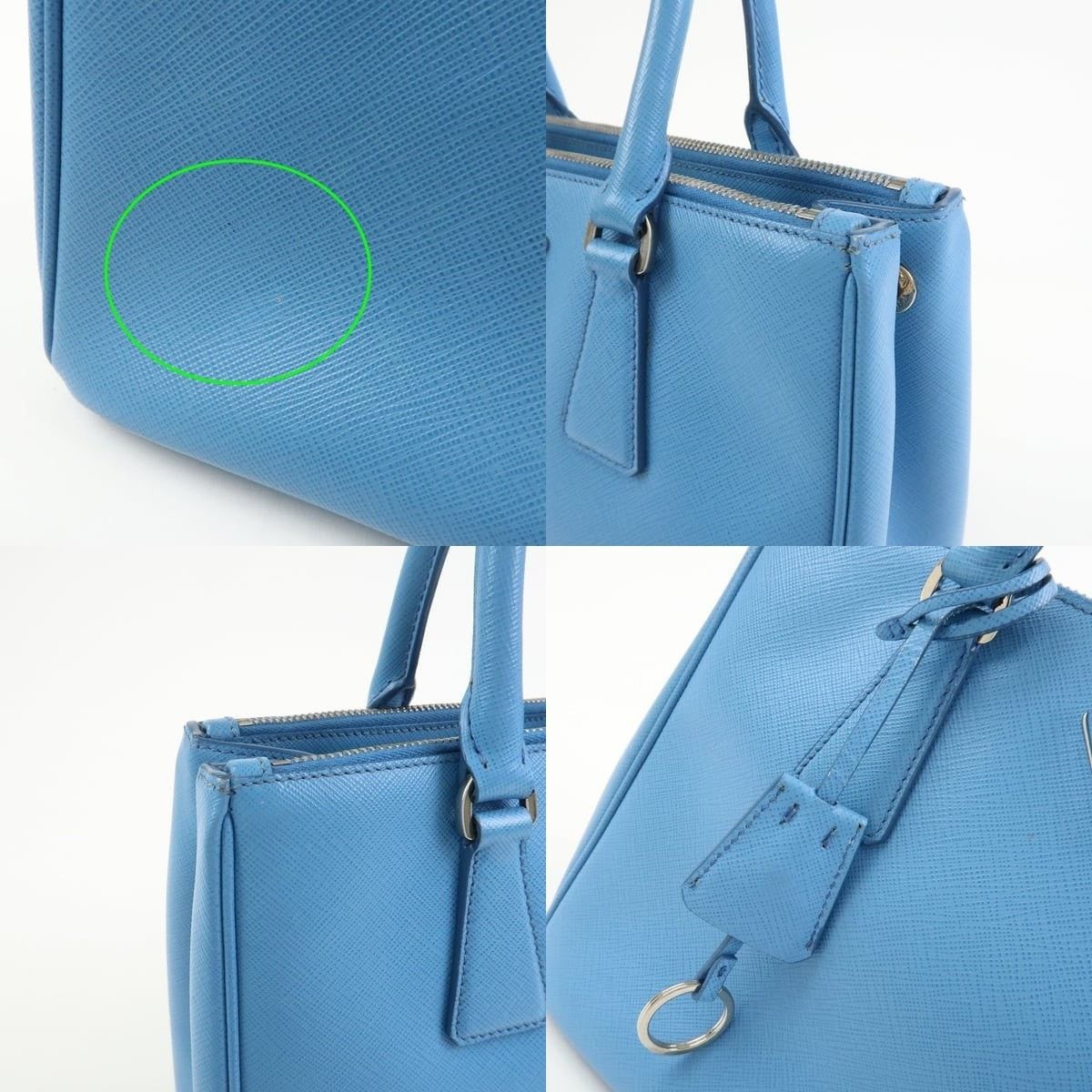 Prada Prada Galleria Saffiano Satchel Blue Size ONE SIZE - 6 Thumbnail