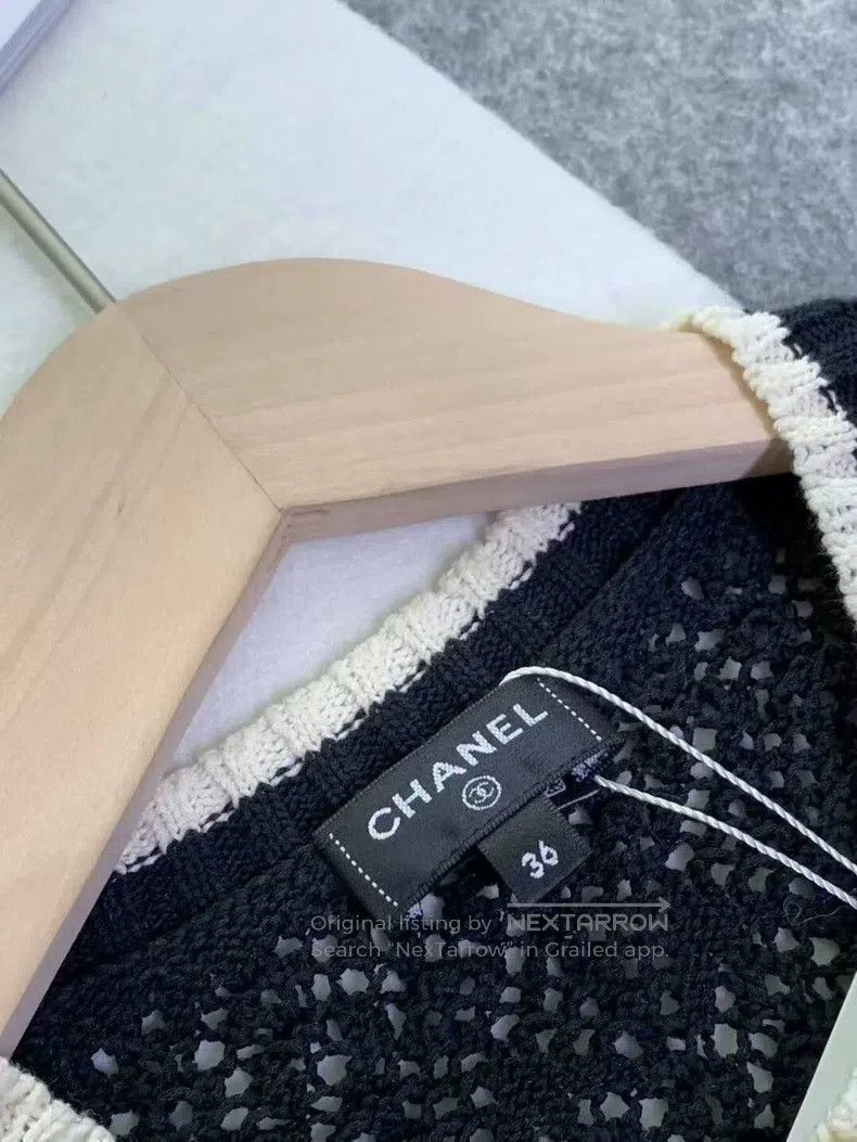Other Chanel Hollow-out colour-block knitted long sleeves Size XS / US 0-2 / IT 36-38 - 4 Thumbnail