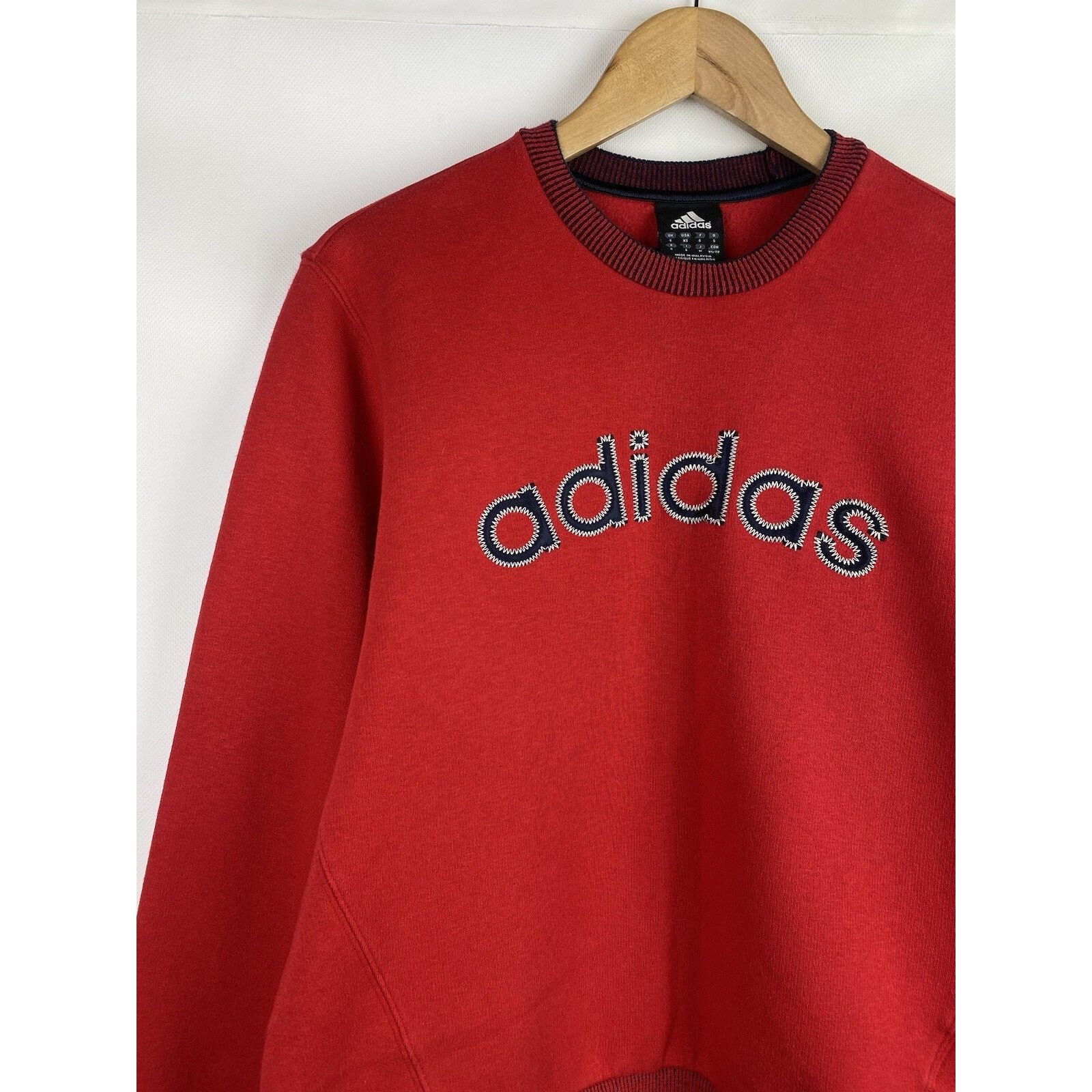 Adidas Adidas vintage big logo sweatshirt pullover size Xs / S Size US XS / EU 42 / 0 - 4 Thumbnail