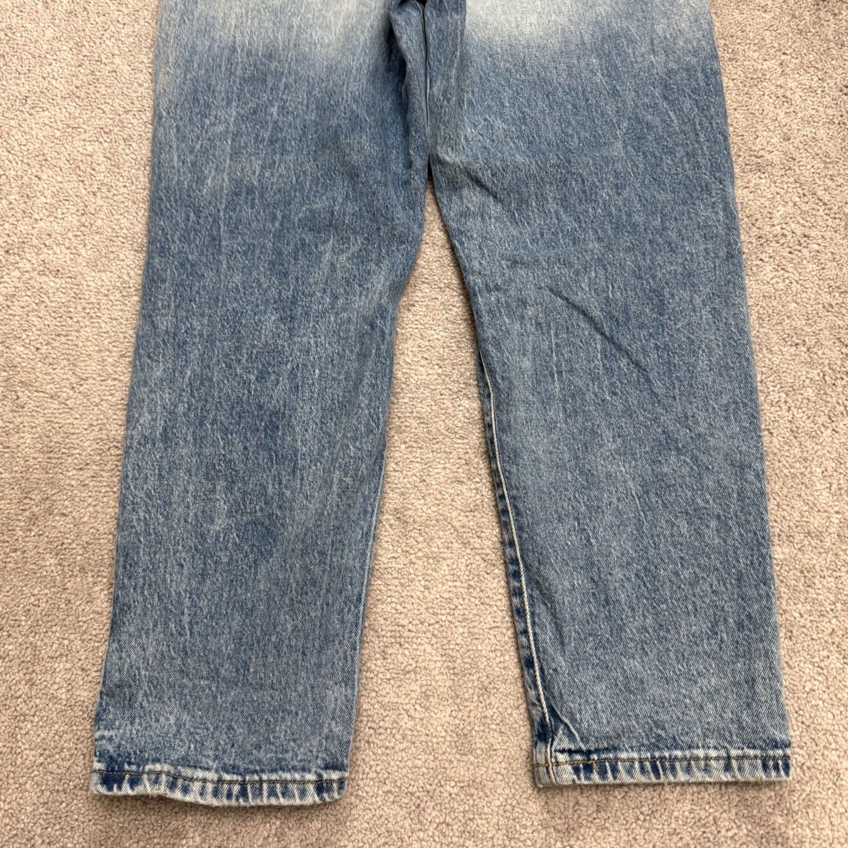 Lucky Brand Lucky Brand Drew Mom High Rise Taper Distressed Button Fly Denim Jeans Womens 10 Blue 90s City Classic Streetwear Mens Size 32" / US 10 / IT 46 - 5 Thumbnail