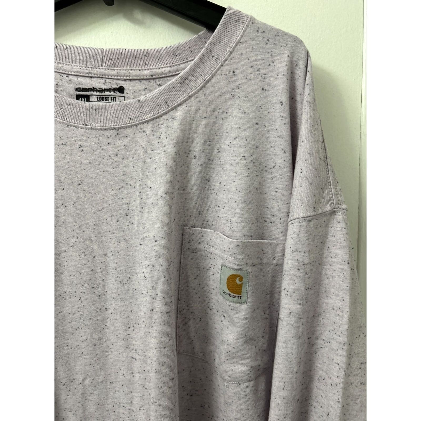 Carhartt Carhartt Shirt Mens 4XL Purple Loose Fit Speckled Pocket Heavyweight S/S K87 V39 Size US XXL / EU 58 / 5 - 4 Thumbnail