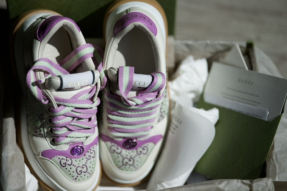 Gucci Gucci rhinestone sneakers . Original price $1299 Size US 7.5 / IT 37.5 - 2 Thumbnail