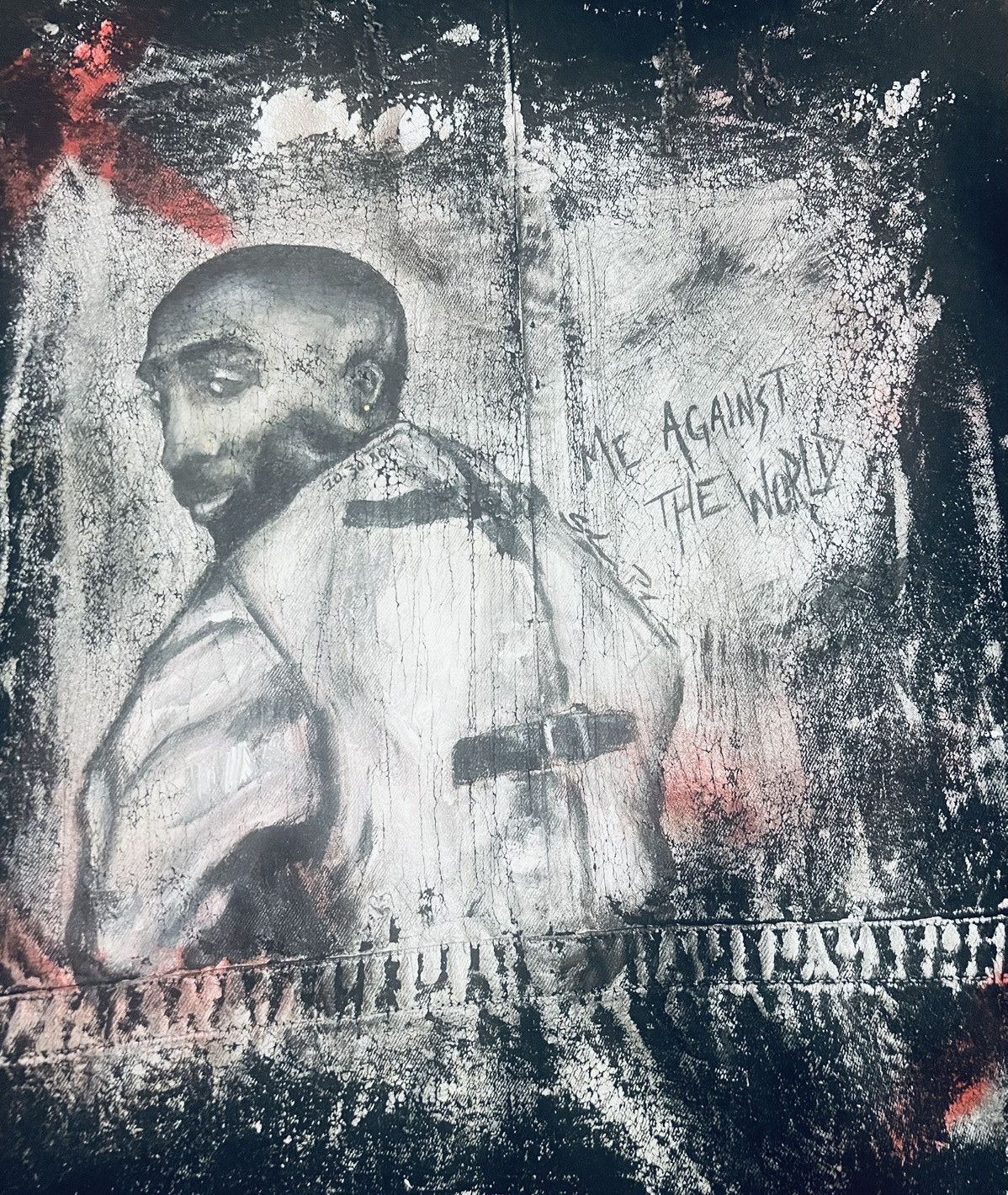 Other Custom BEULAH large denim jacket 1/1 Tupac by shei phan Size US L / EU 52-54 / 3 - 3 Thumbnail