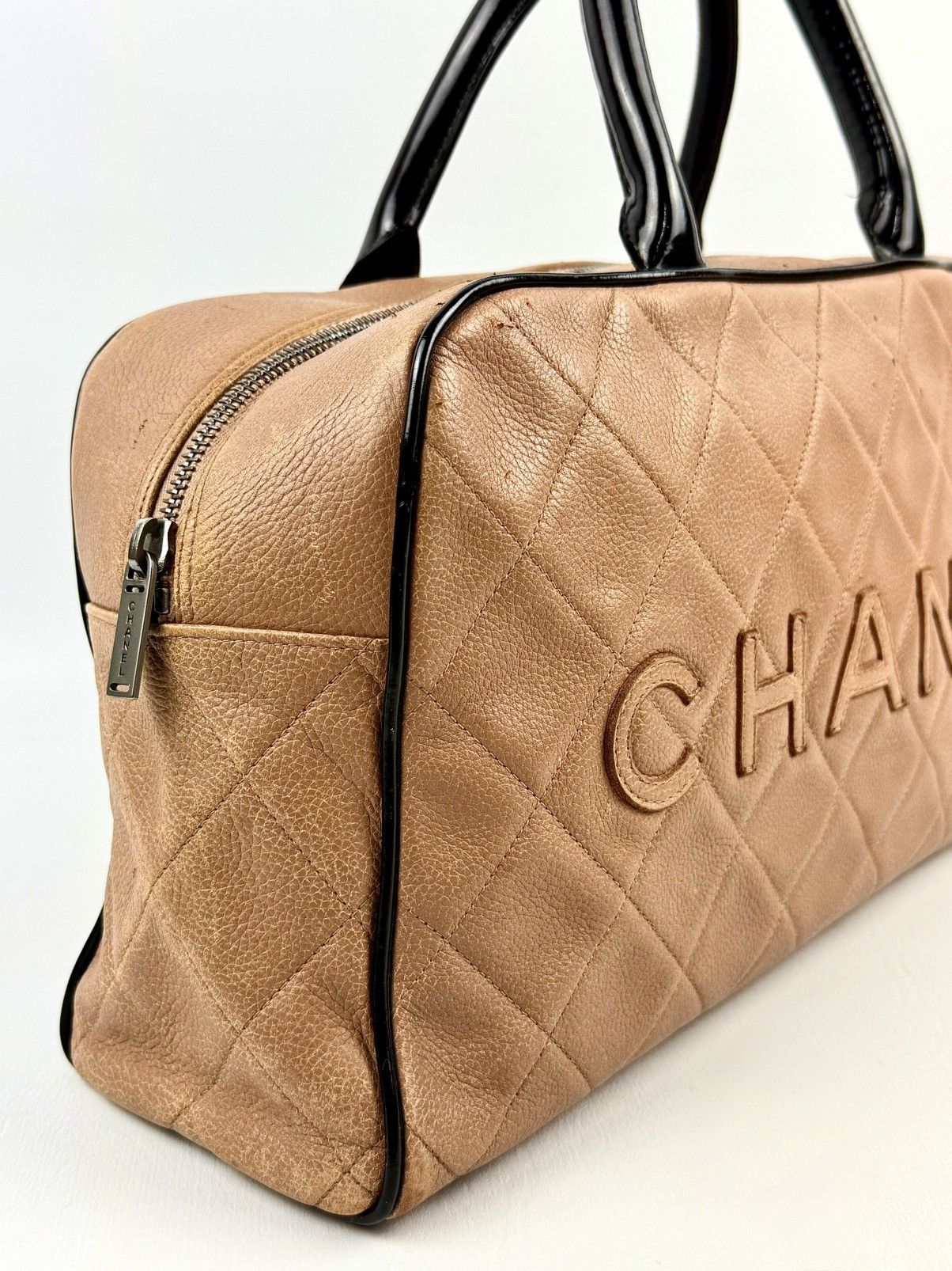 Chanel Chanel - 2002 - Caviar - Matelassé - Bowling Bag Size ONE SIZE - 3 Thumbnail