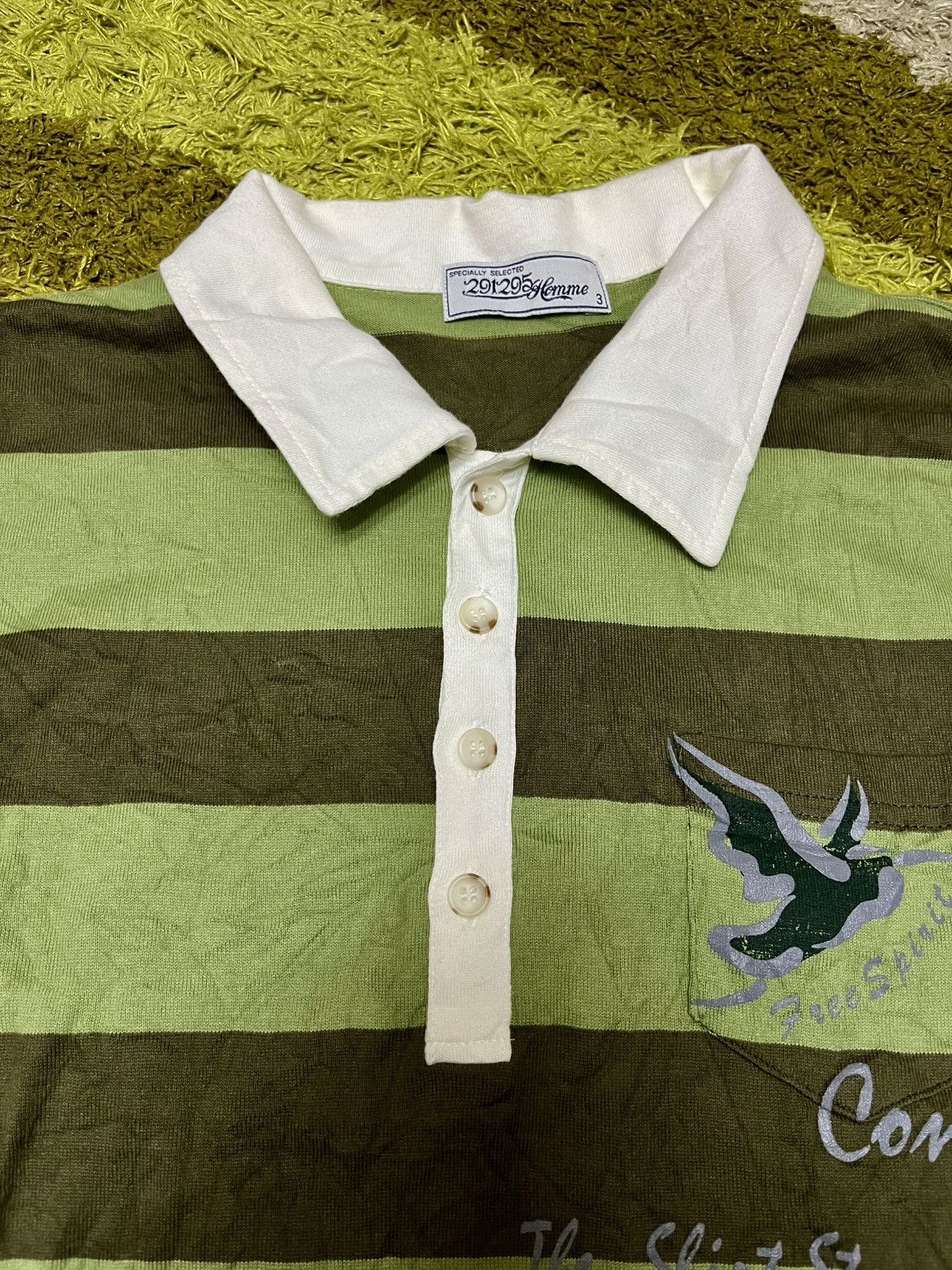 291295=Homme 291295-Homme Printed Polo Shirt Size US M / EU 48-50 / 2 - 8 Thumbnail