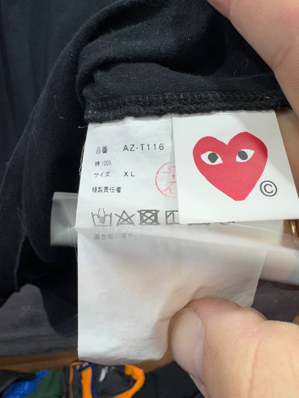 Comme des Garcons PLAY Men’s Comme de Garcons Play CDG Black Shirt patch Size US XL / EU 56 / 4 - 4 Thumbnail