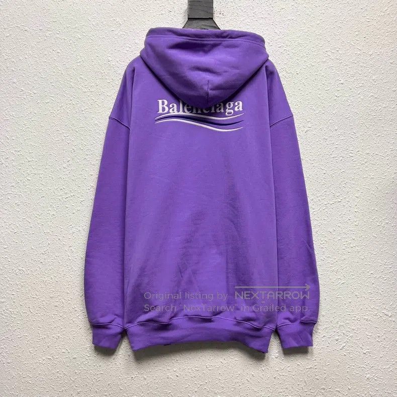 Other Balenciaga Wave Coke Lilac Purple Embroidery Washed Hoodie Size M / US 6-8 / IT 42-44 - 2 Thumbnail