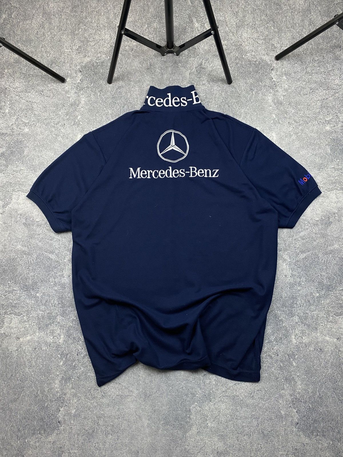 Mercedes-Benz × Vintage Mercedes Benz vintage polos tee 90s Size US XXL / EU 58 / 5 - 1 Thumbnail