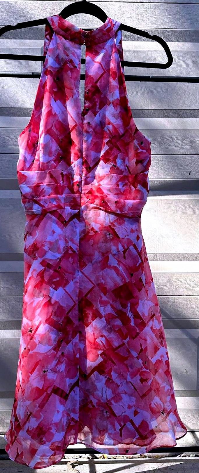 long chiffon dress black Formal Ruffle Sleeve Evening Size-US:16 COLL-DRESSES airy movement that feels Vintage 90s Floral Corset