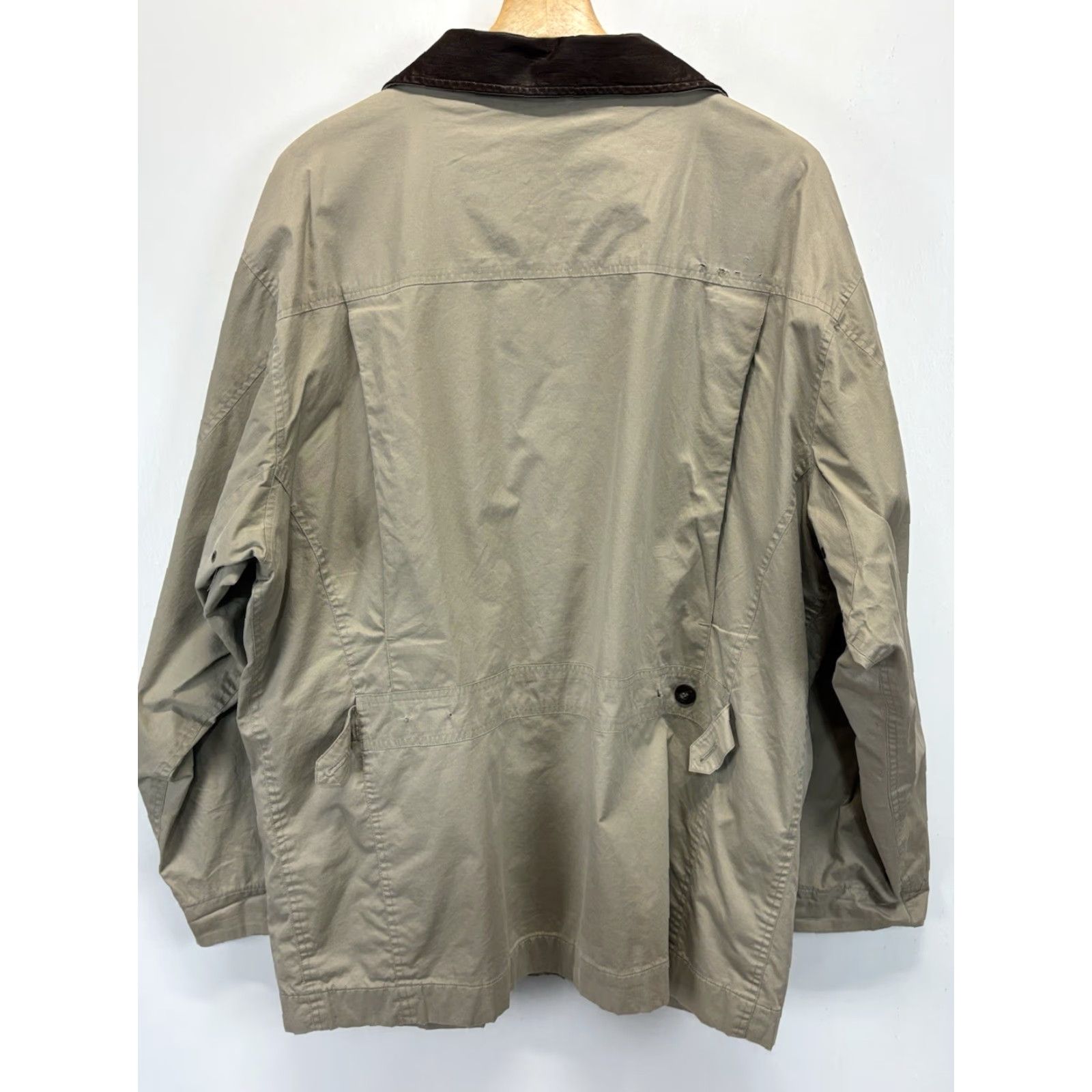 Timberland VINTAGE Timberland Chore Barn Jacket Shirt Jacket Leather Collar Flannel Beige XL Men’s 3 Button Missing Back 90s Fall Cashmere? Size US XL / EU 56 / 4 - 4 Thumbnail