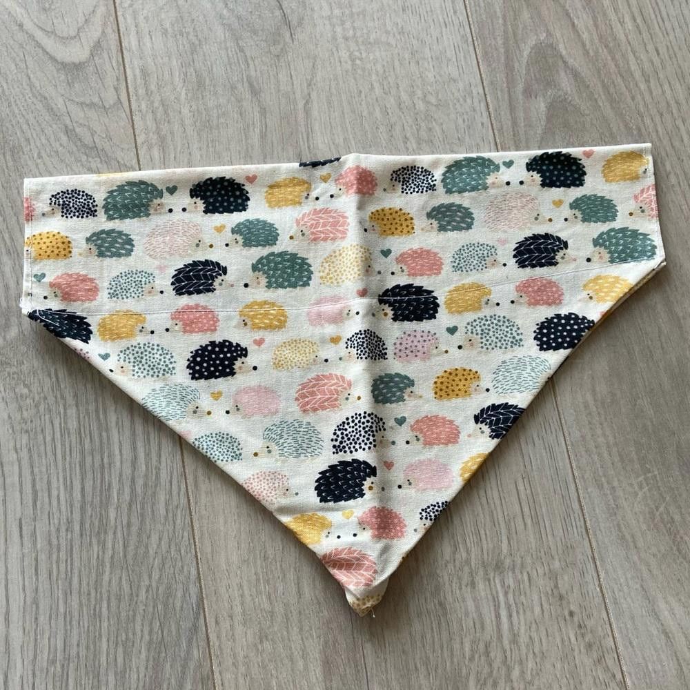 Designer Hedgehog Dog Bandana Size ONE SIZE - 1 Thumbnail