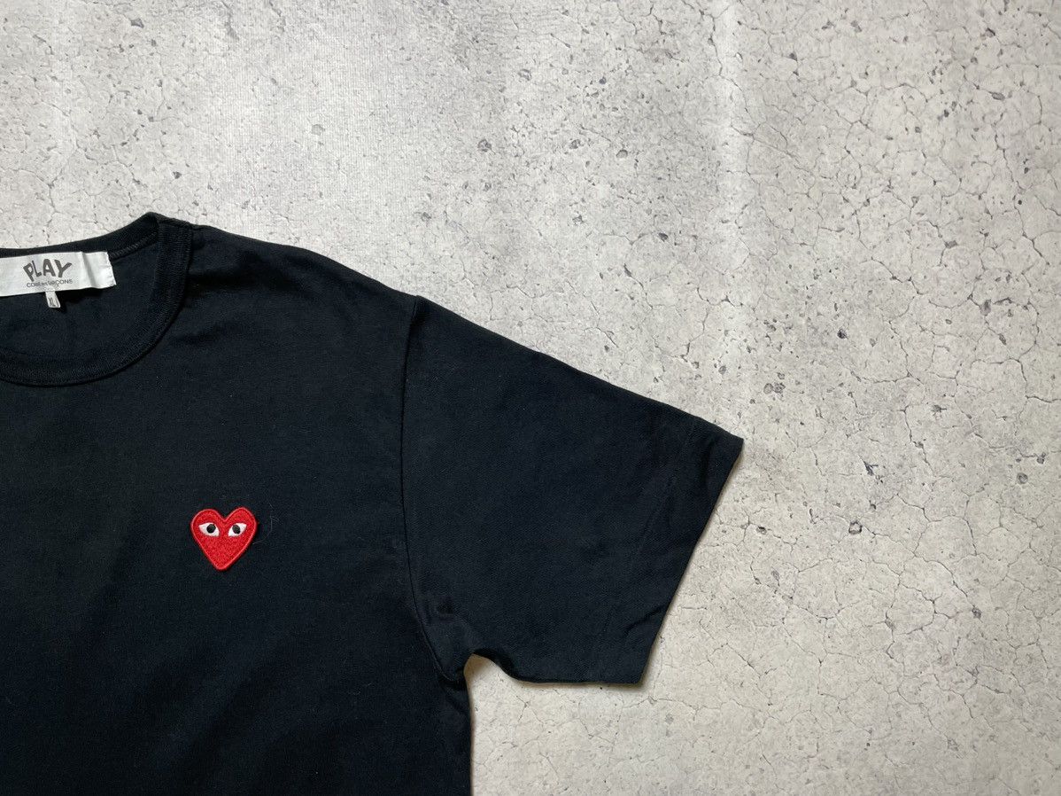 CDG by Comme des Garcons Vintage Luxury T-Shirt Play Comme Des Garcons Black Size US L / EU 52-54 / 3 - 3 Thumbnail