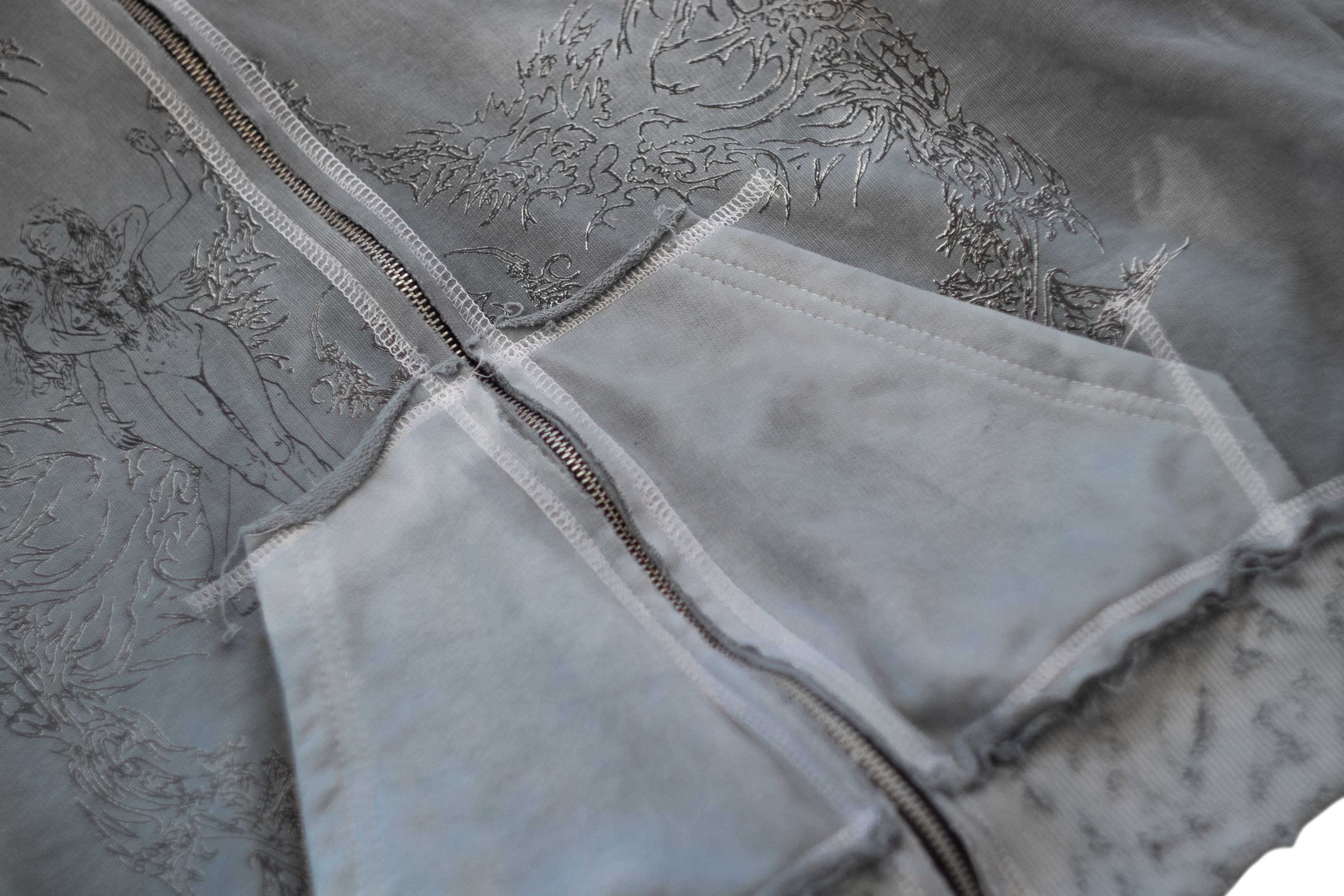 Japanese Brand oedema "nymph" asphalt hoodie Size US M / EU 48-50 / 2 - 11 Thumbnail