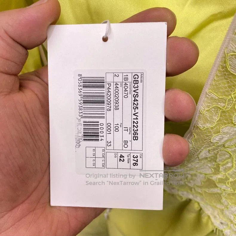 Other Valentino Lemon yellow paneled lace dress Size S / US 4 / IT 40 - 6 Thumbnail