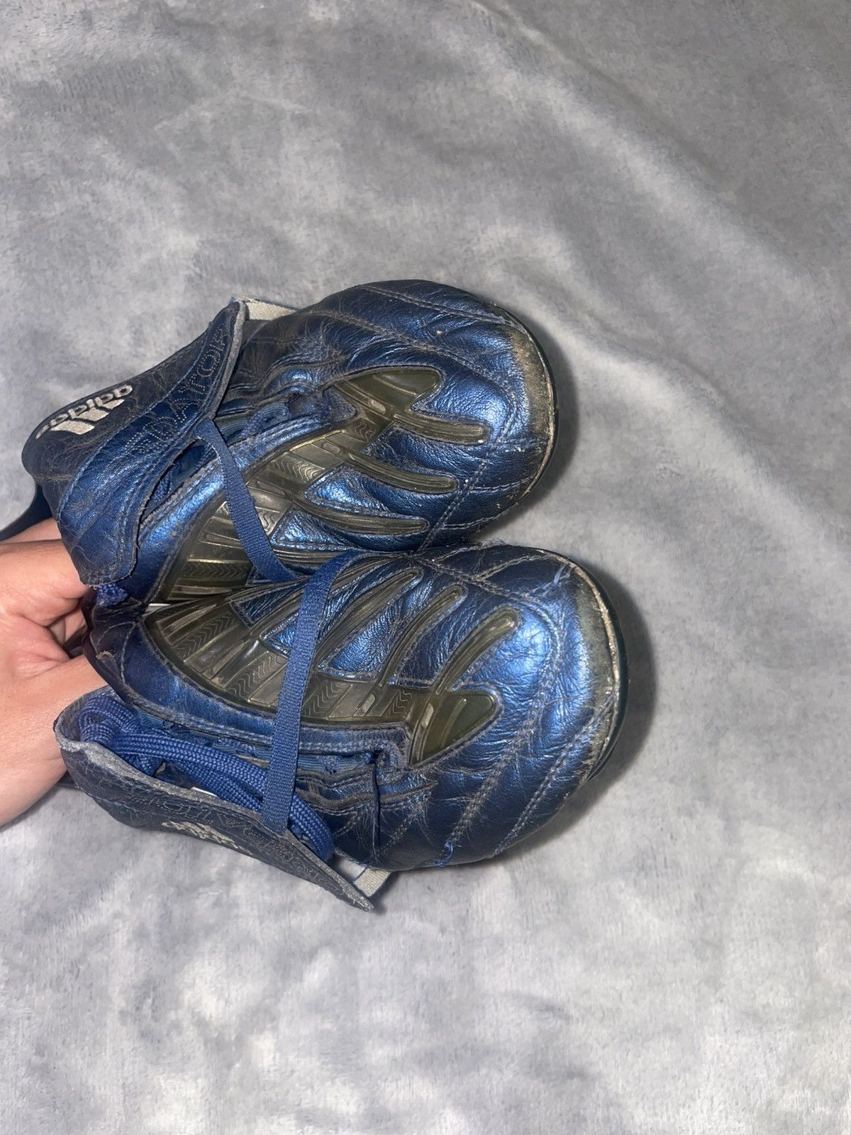 Vintage Adidas Predator Powerswerve FG Retro Elit Blue boots Cleats Size US 8.5 / EU 41-42 - 7 Thumbnail